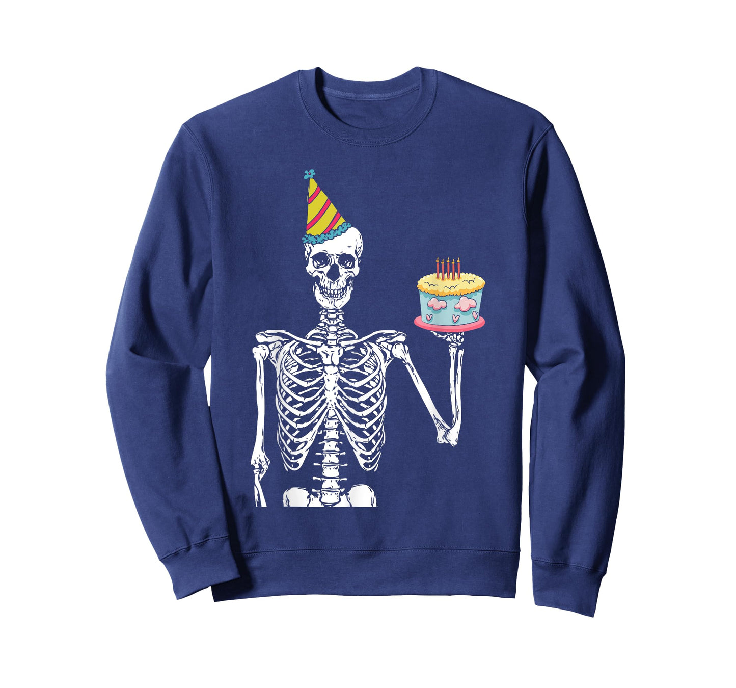 Skeleton Birthday Party Lazy Halloween Costume Funny Skull T-Shirt
