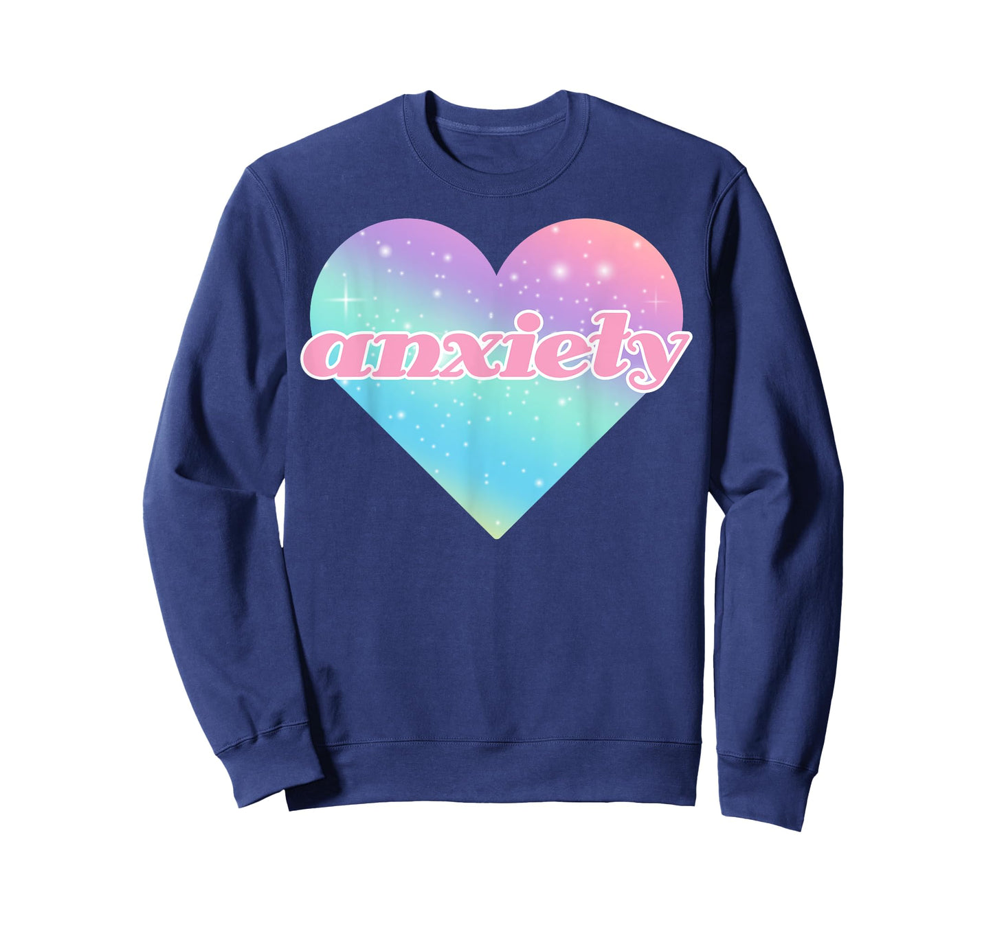 Kawaii Pastel Goth Anxiety Space Heart T-Shirt