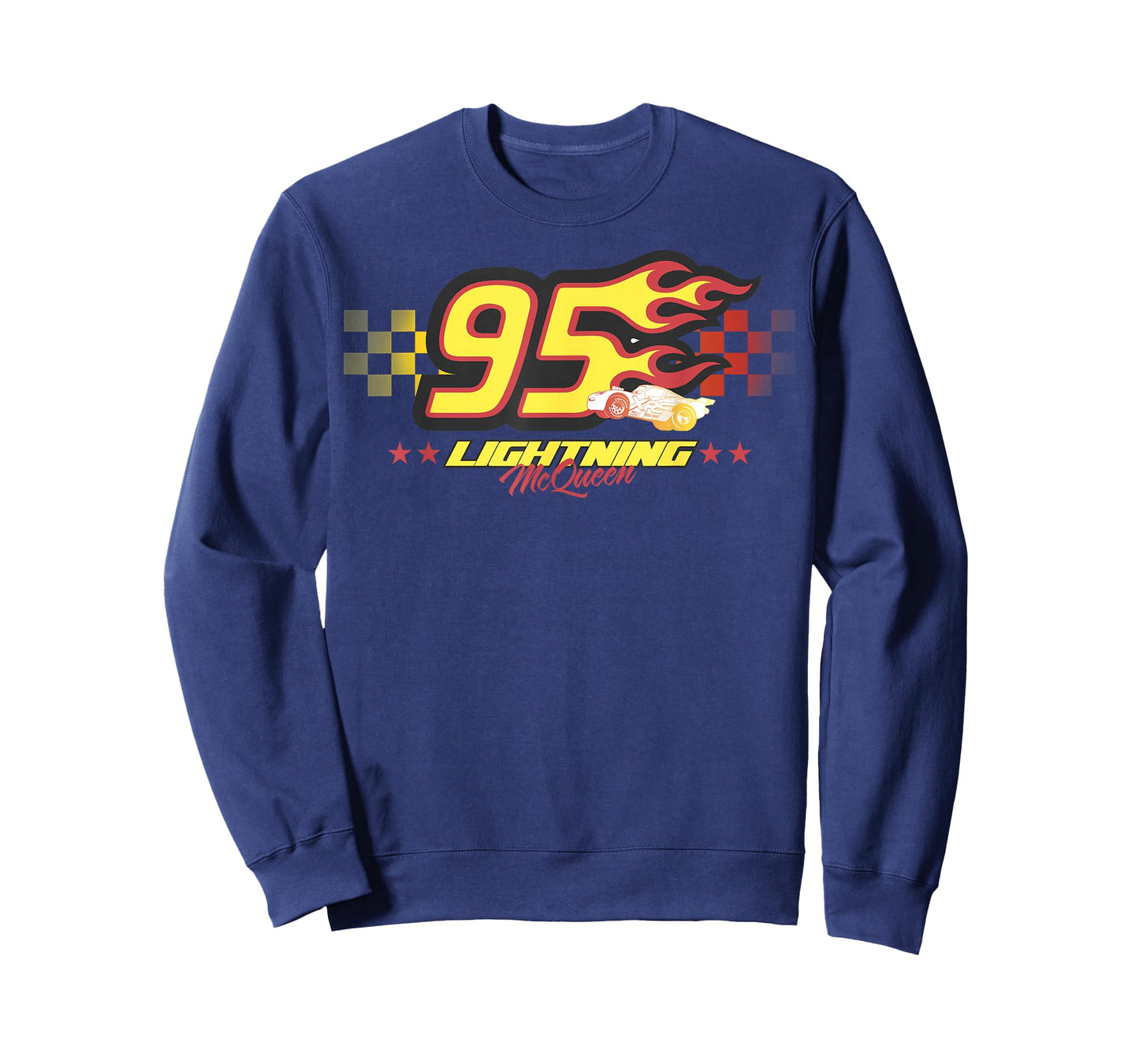 Disney Pixar Cars Lightning McQueen 95 Flame Graphic T-Shirt T-Shirt