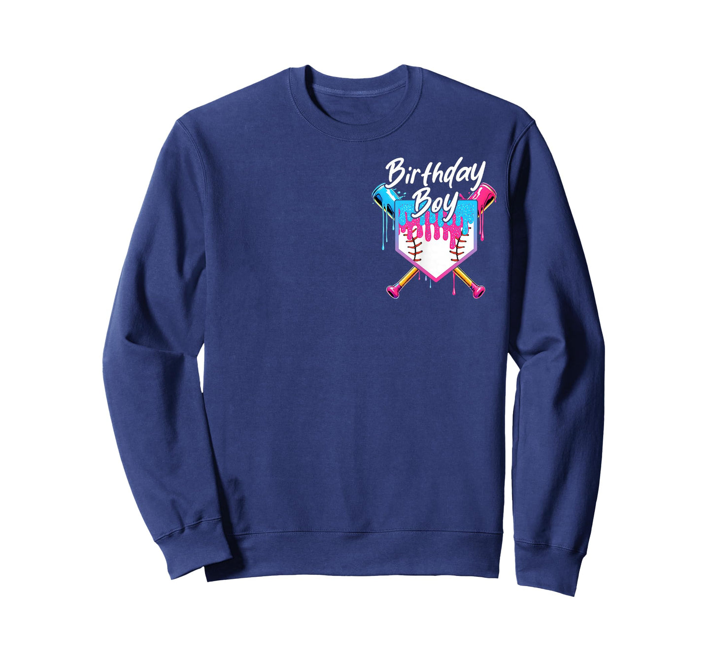 Baseball 8 Year Old Ice Cream Drip Boys 8th Birthday Sweet T-Shirt