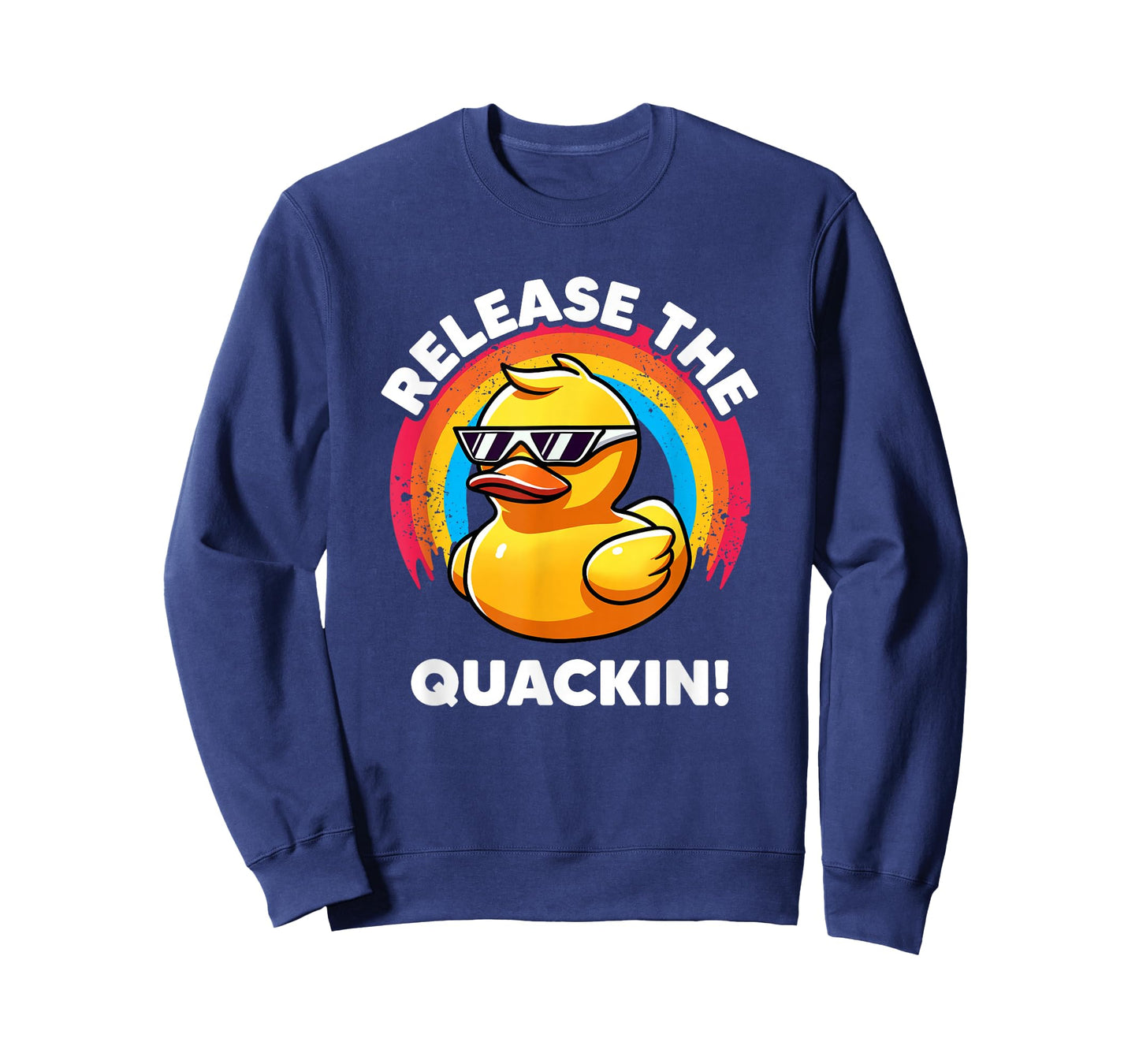 Release The Quackin I Love Duck Lovers Funny Yellow Duck T-Shirt