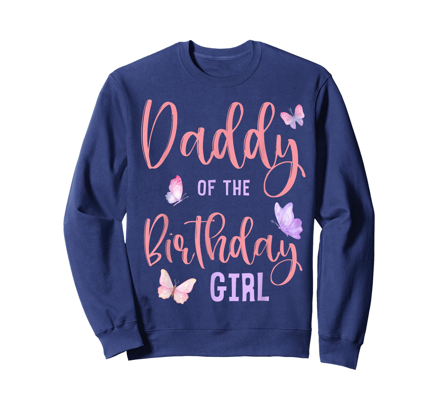 Daddy of The Birthday Girl Butterfly Party Matching Family T-Shirt