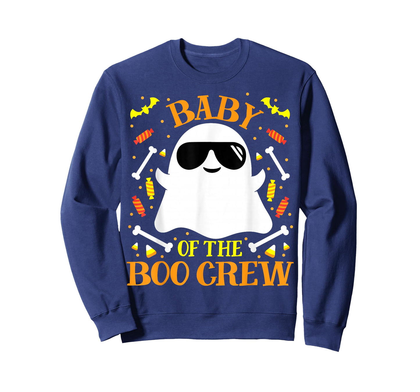 Baby Boo Crew Ghost Matching Family Set Little Boy Halloween T-Shirt