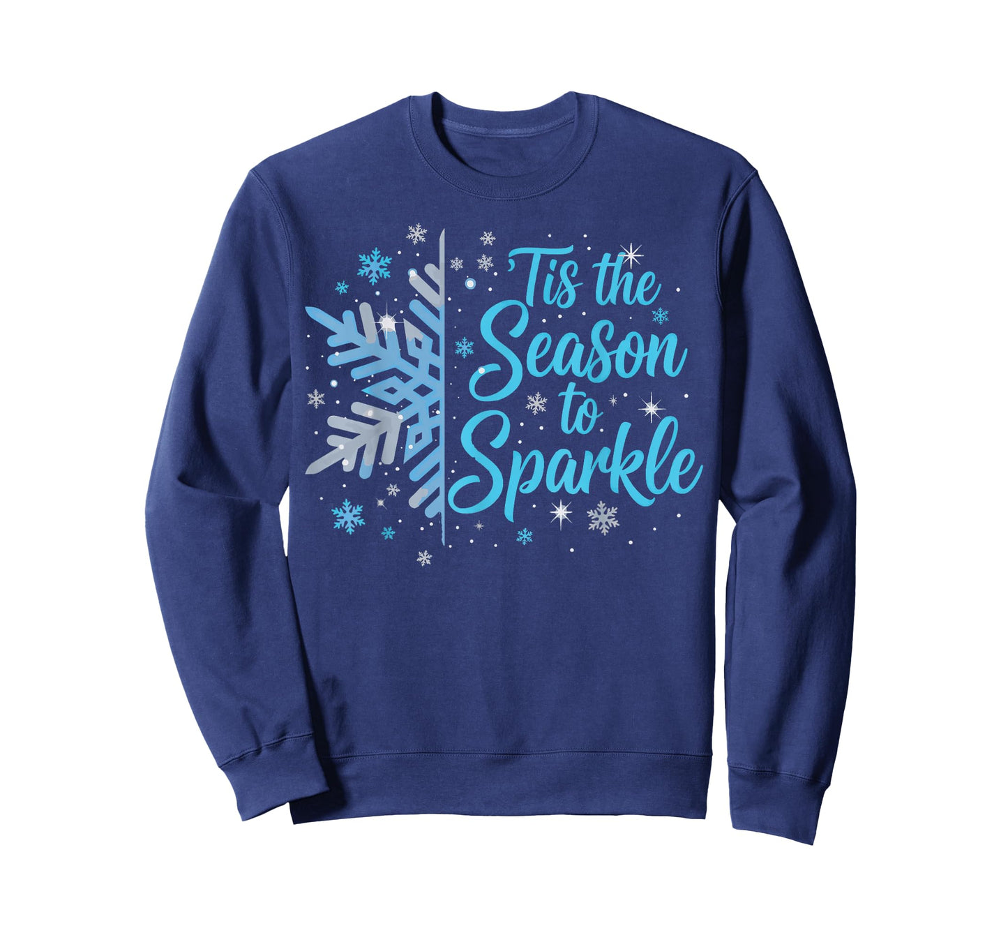 Tis The Season to Sparkle Snowflake Holiday Christmas Pajama T-Shirt