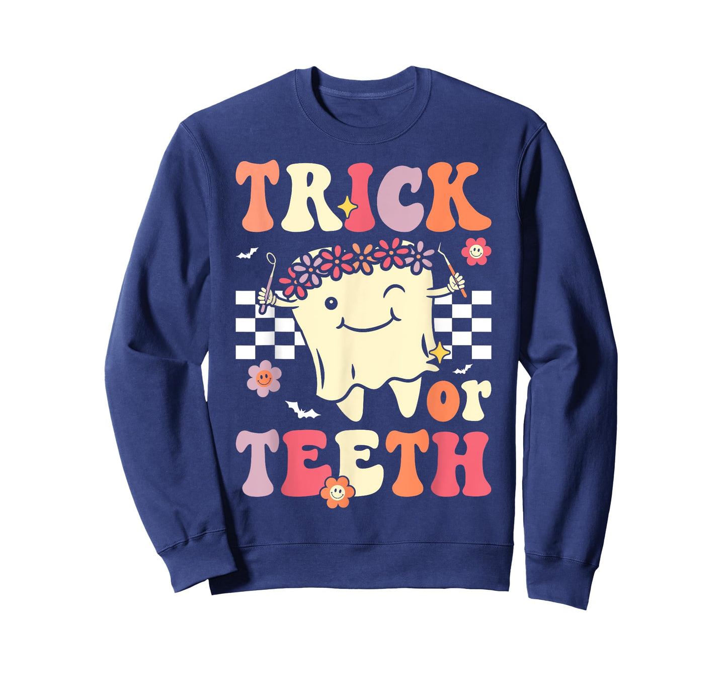 Trick Or Teeth Funny Dental Hygienist Halloween Dentist T-Shirt