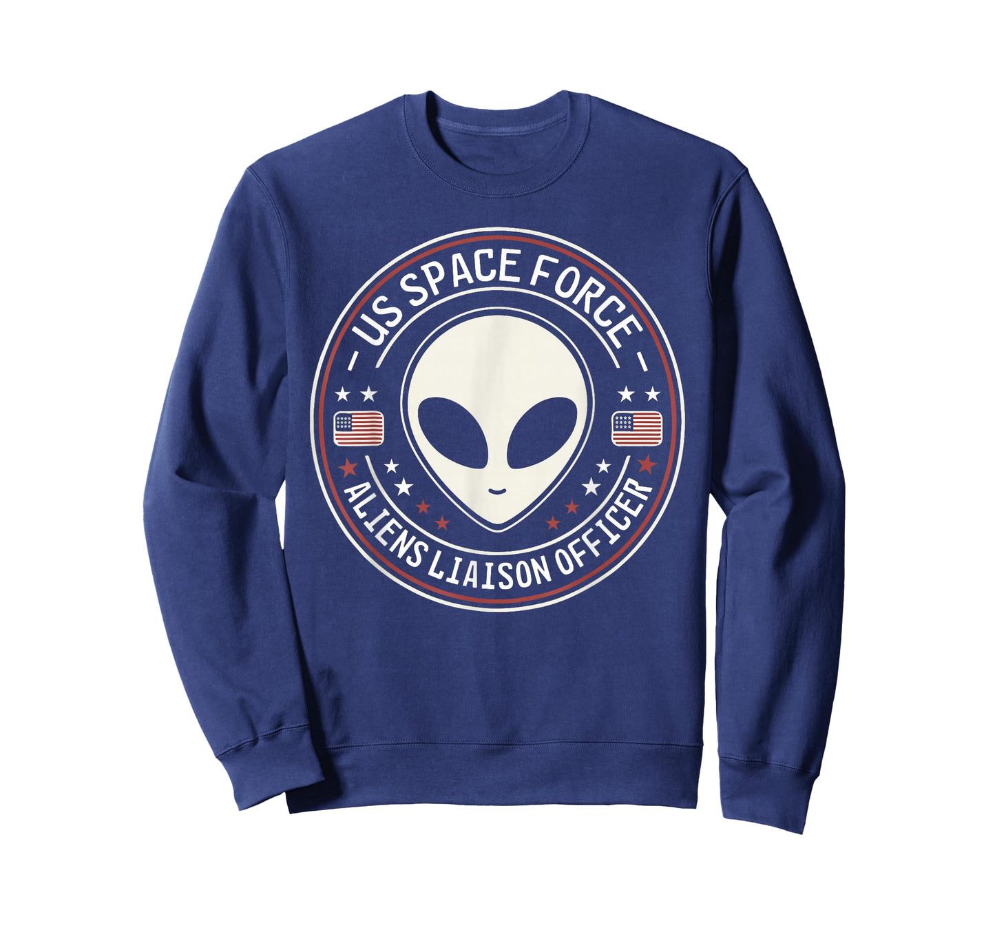 US Space Force Aliens Liaison Officer Funny Alien UFO T-Shirt