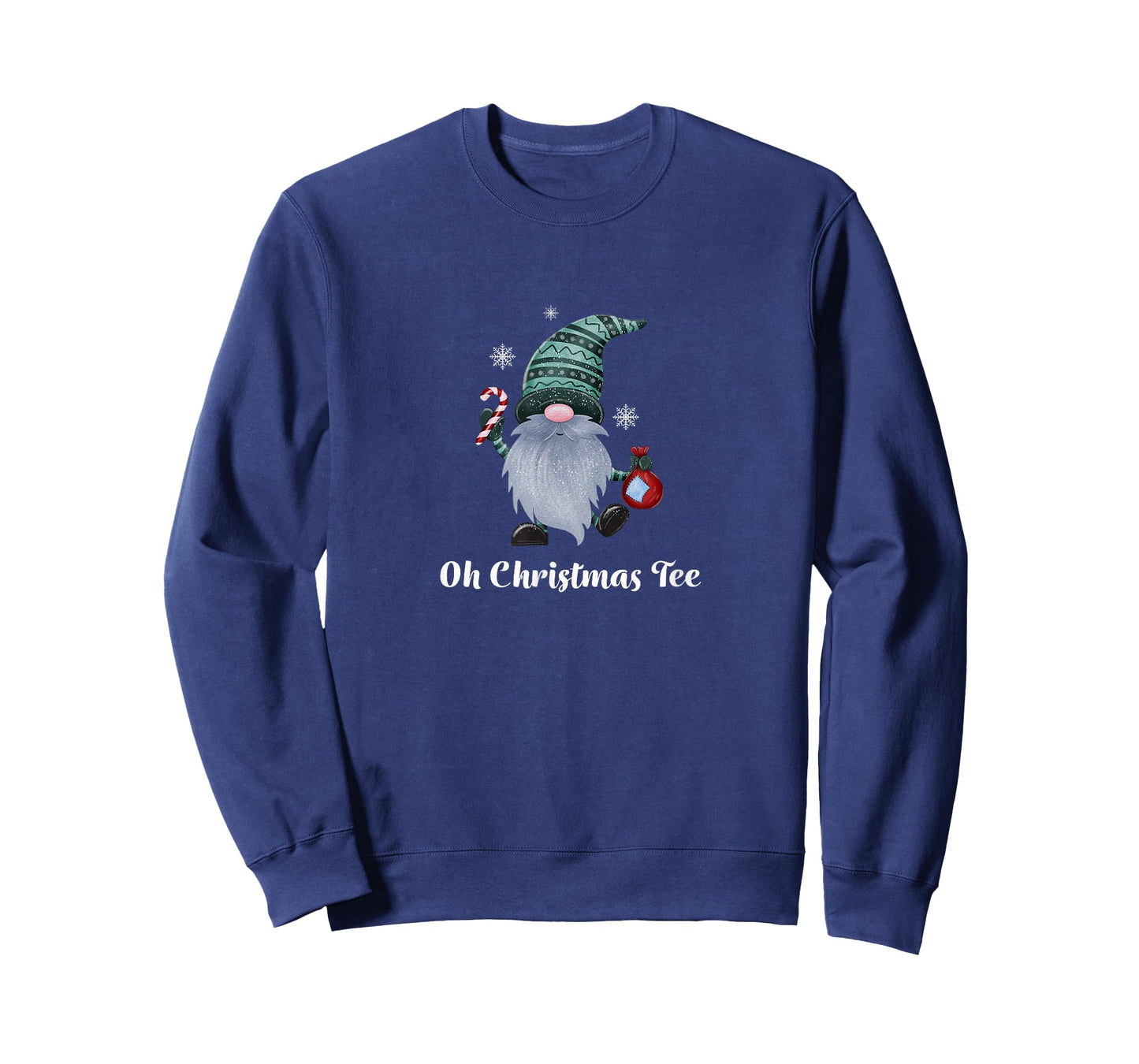 Oh Christmas Tee Gnome Candy Cane Joyful T-Shirt