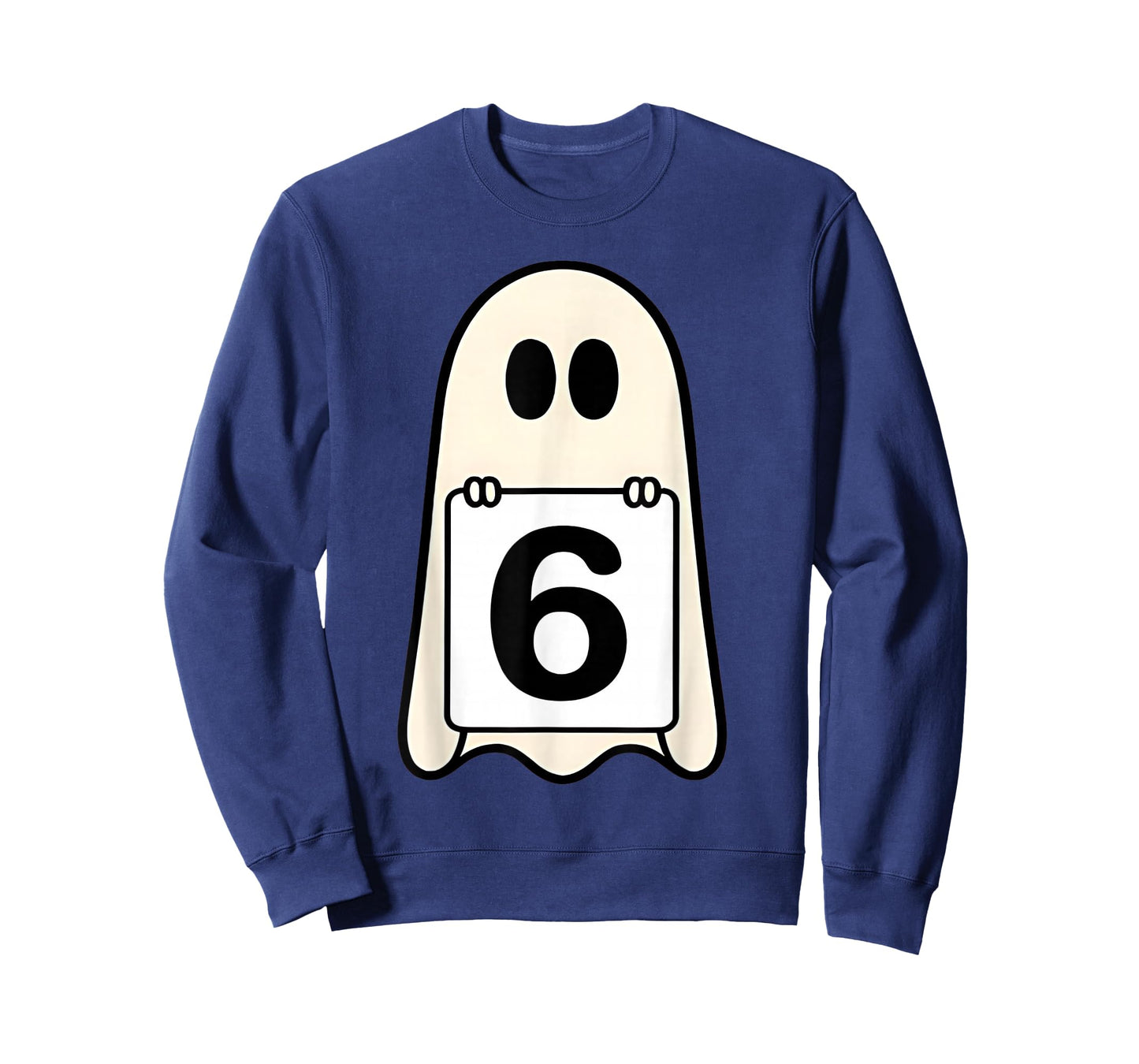 Spooky Number 6 Matching Halloween Costume Group Meme Ghost T-Shirt