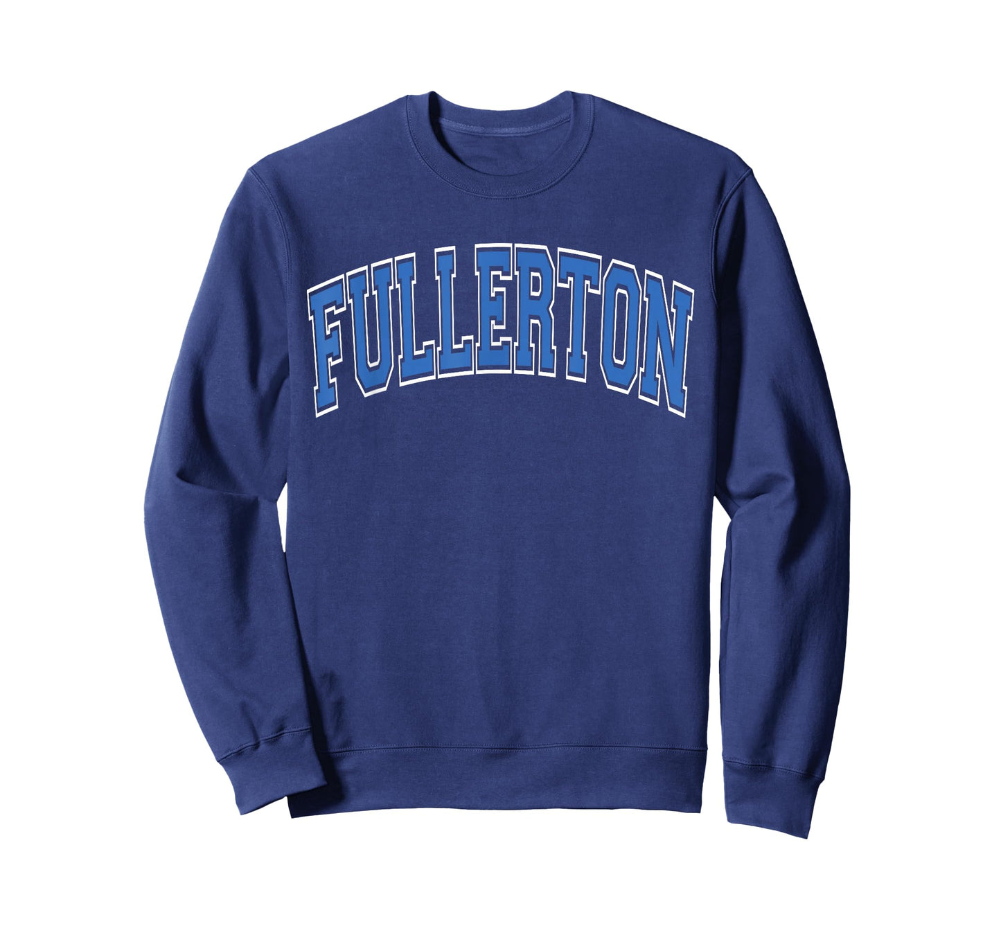 Fullerton Arched Blue Text T-Shirt