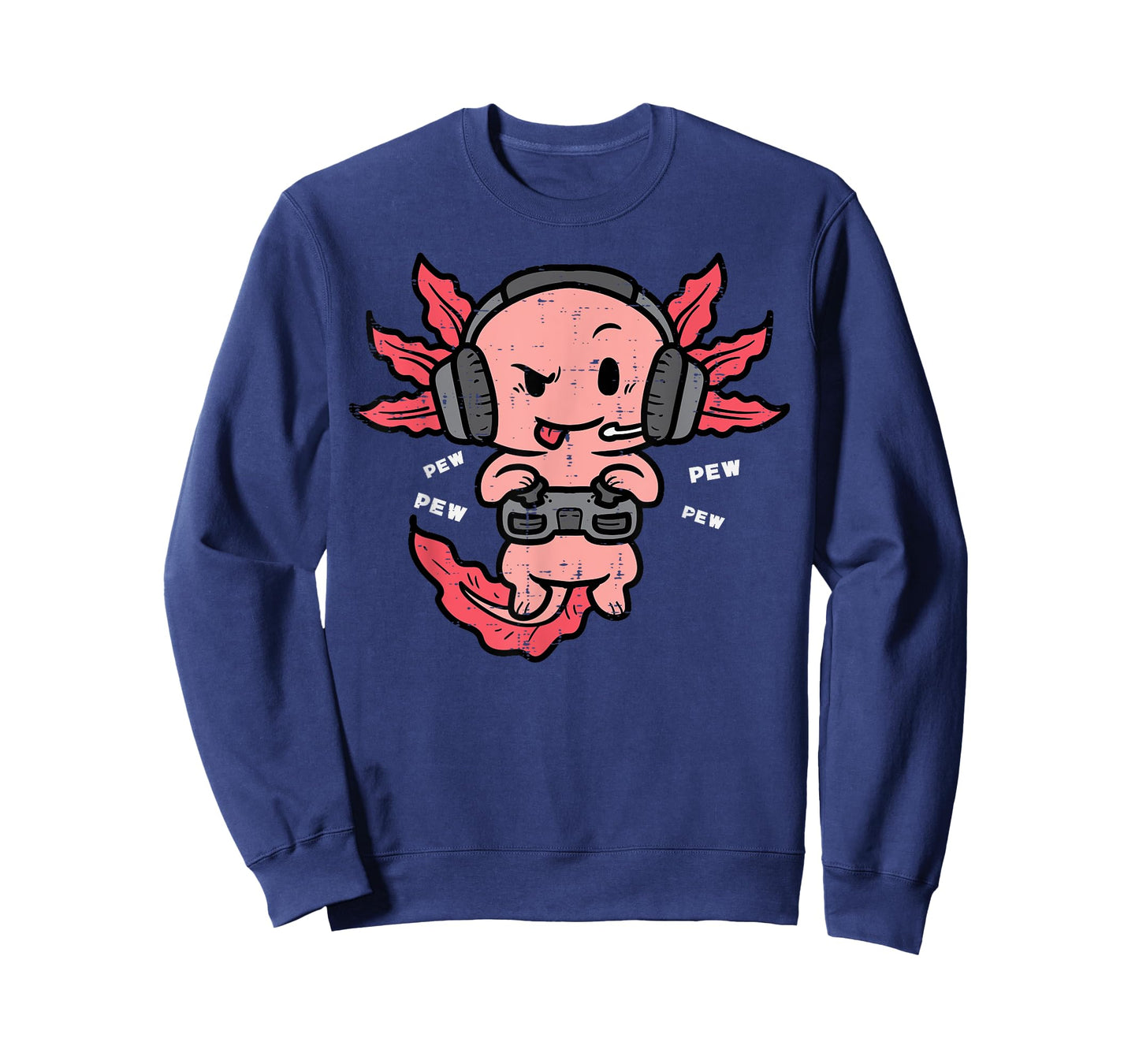 Gamer Axolotl Funny Video Gaming Men Boys Kids Youth Teens T-Shirt