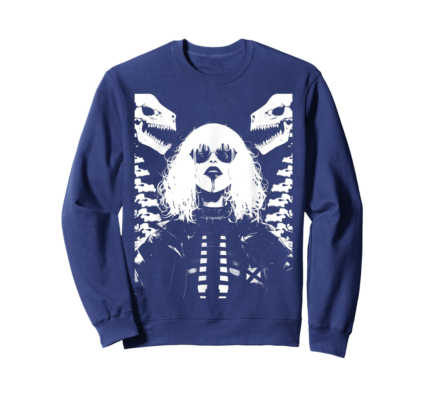 Horror Techwear Ghoul Girl Cybergoth Gothic Anime Manga T-Shirt