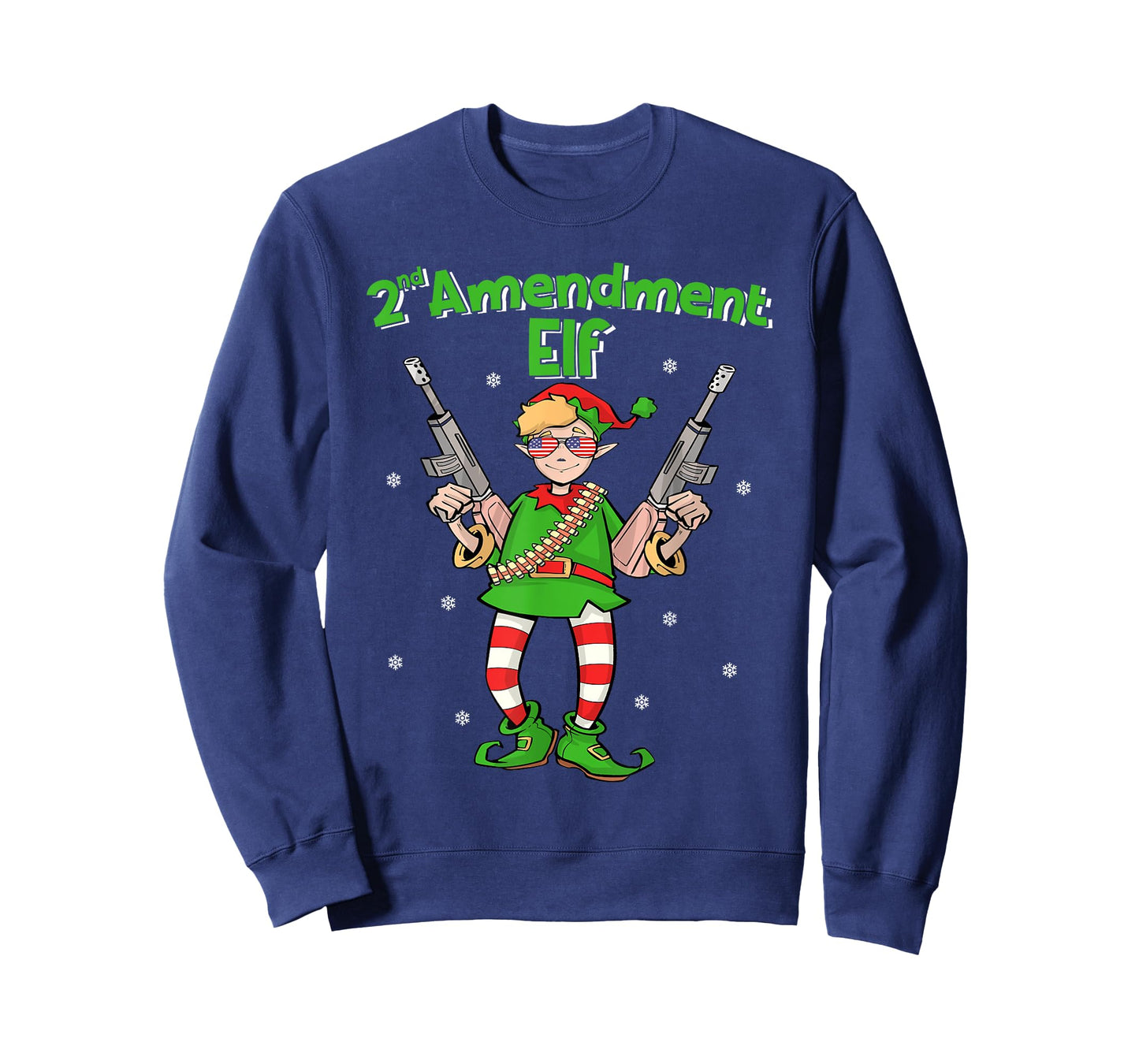 Second Amendment Elf | American Gun Lover Hunter Christmas T-Shirt