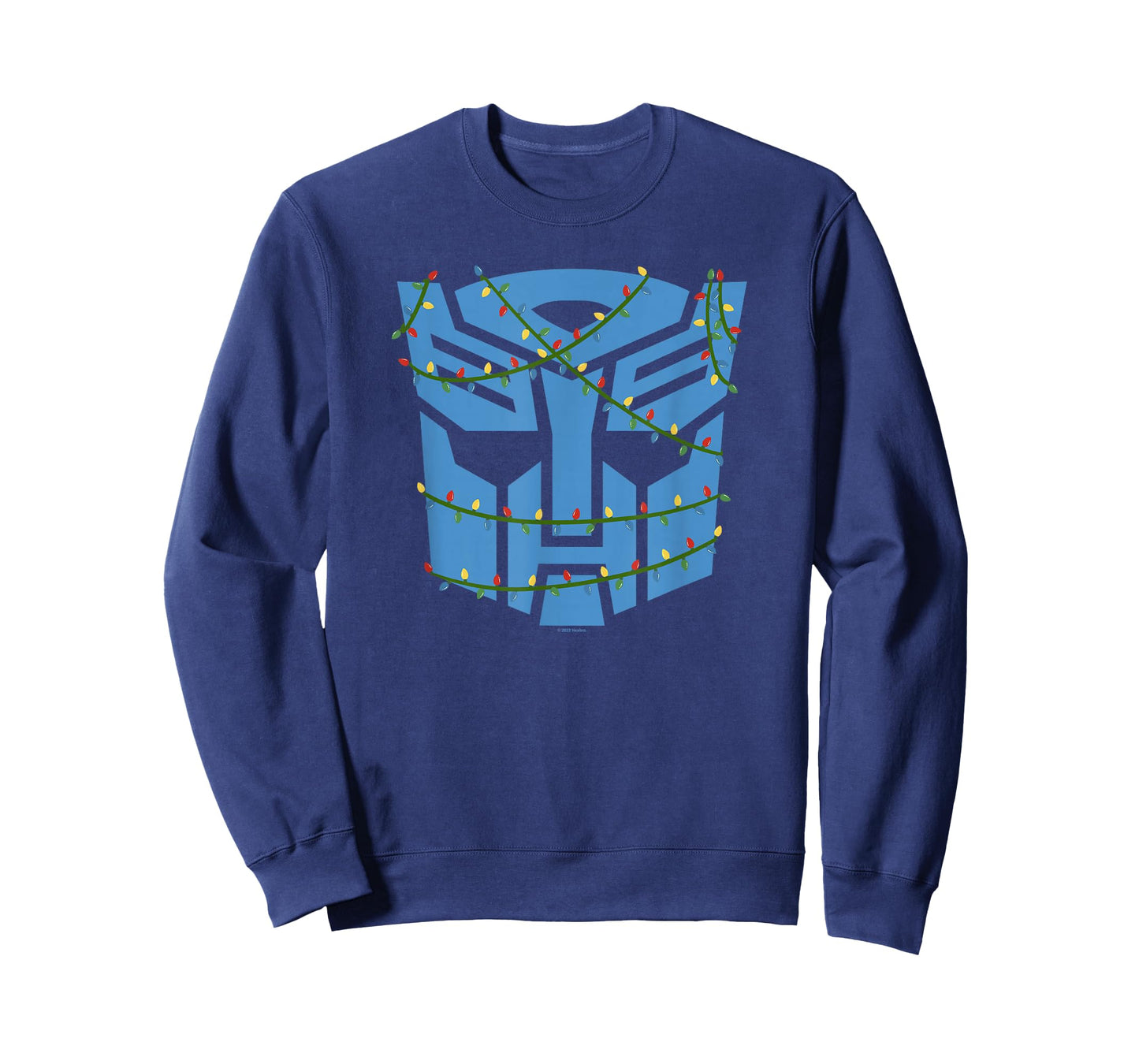 Transformers Autobots Logo Christmas Light Wrap Up T-Shirt