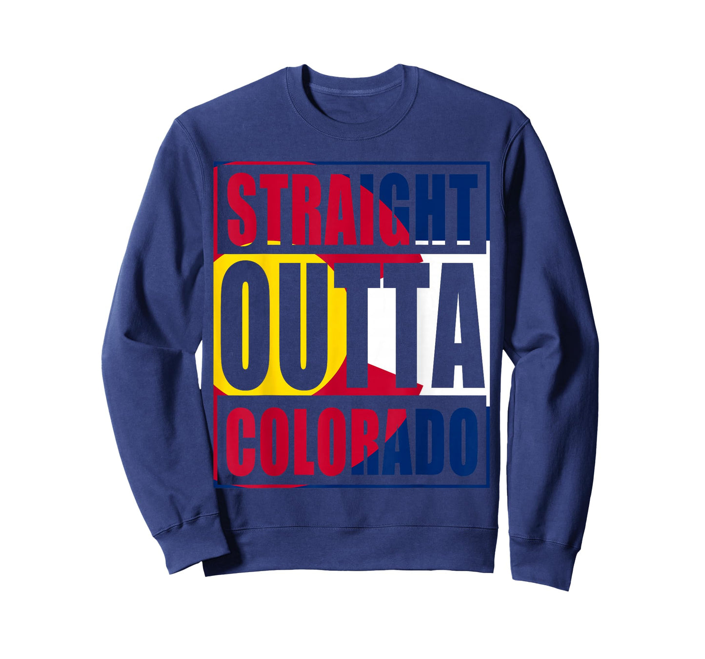 Straight Outta Colorful Colorado Flag T-Shirt