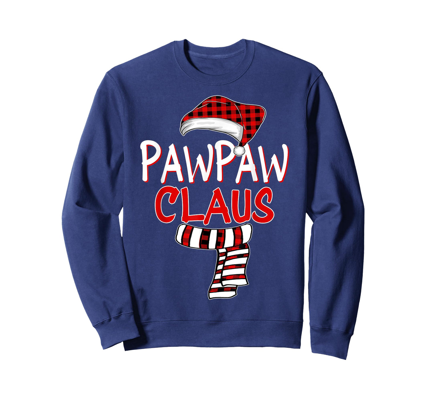 Grandpa Christmas Santa Claus Red plaid Shirt, Pawpaw Claus T-Shirt
