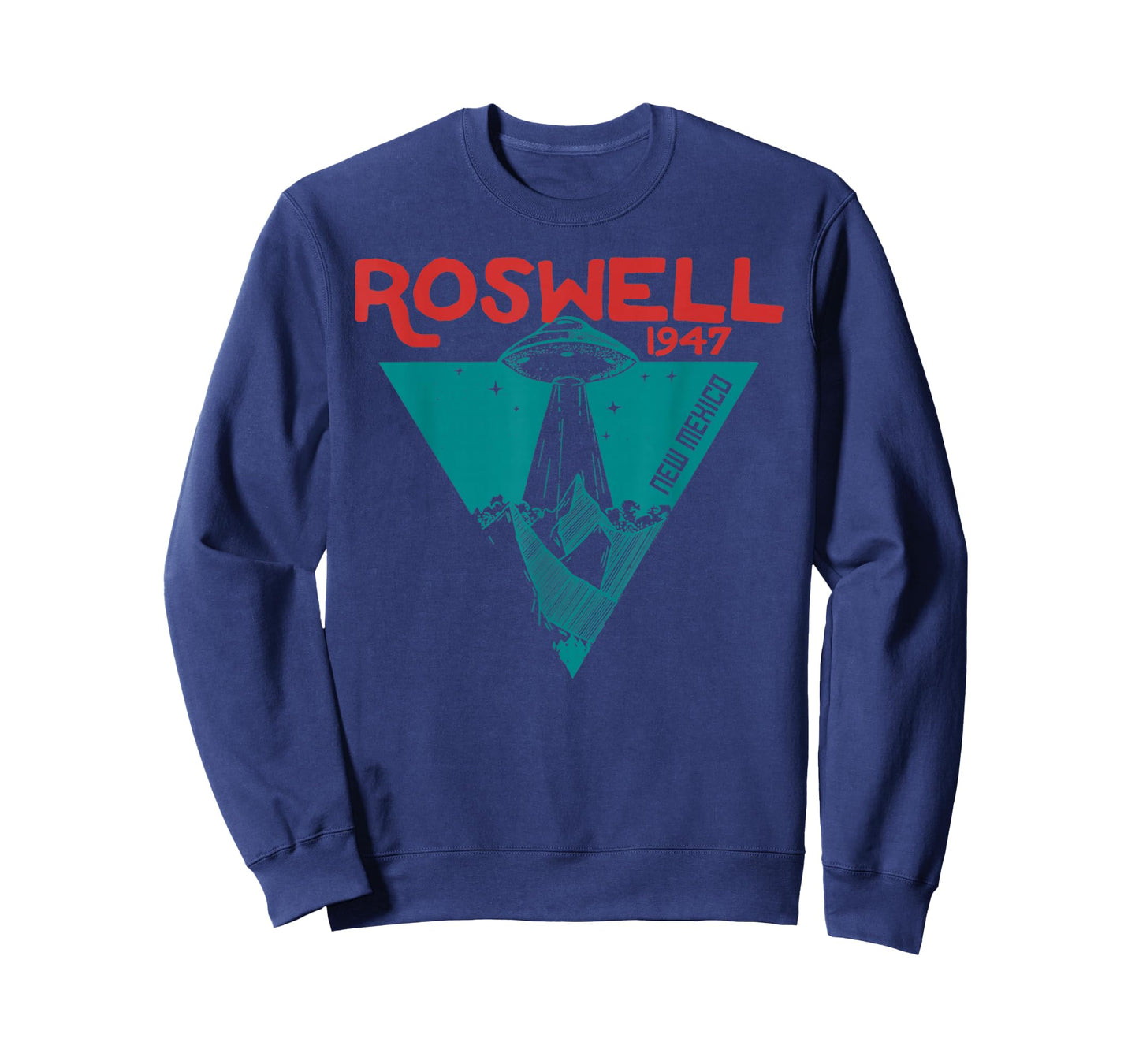 Roswell New Mexico 1947 Ufo Beam Flying Road Vintage T-Shirt
