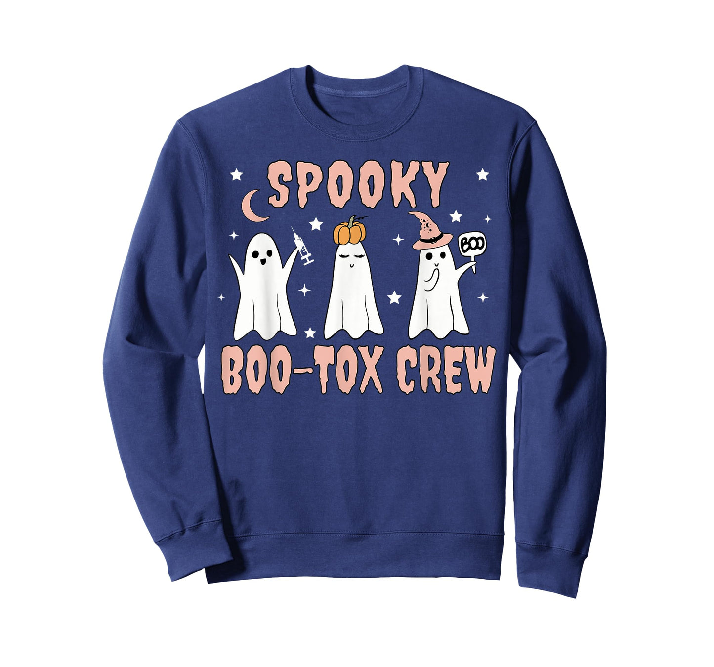 Ghost Spooky Boo-tox Crew Aesthetic Nurse Injector Halloween T-Shirt