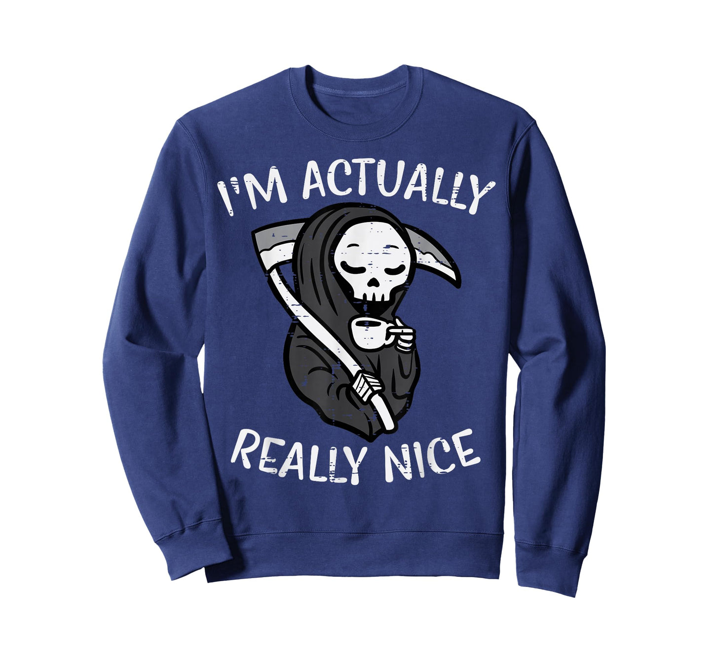 Halloween Grim Reaper Im Really Nice Costume Women Kids Men T-Shirt