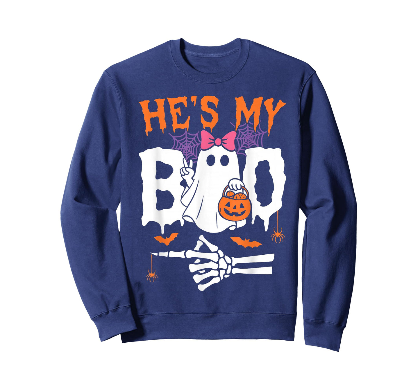 He's My Boo Matching Couple Halloween Funny She's My Boo T-Shirt