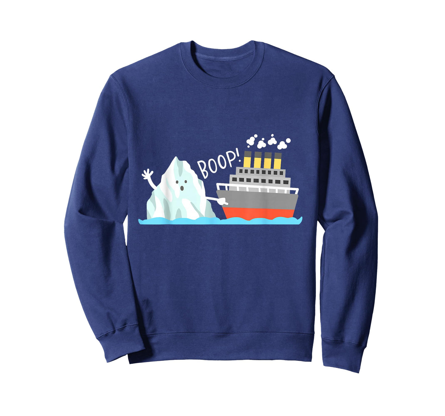 Boop Funny Titanic and Iceberg Pun Joke Meme Boys Girls Kids T-Shirt