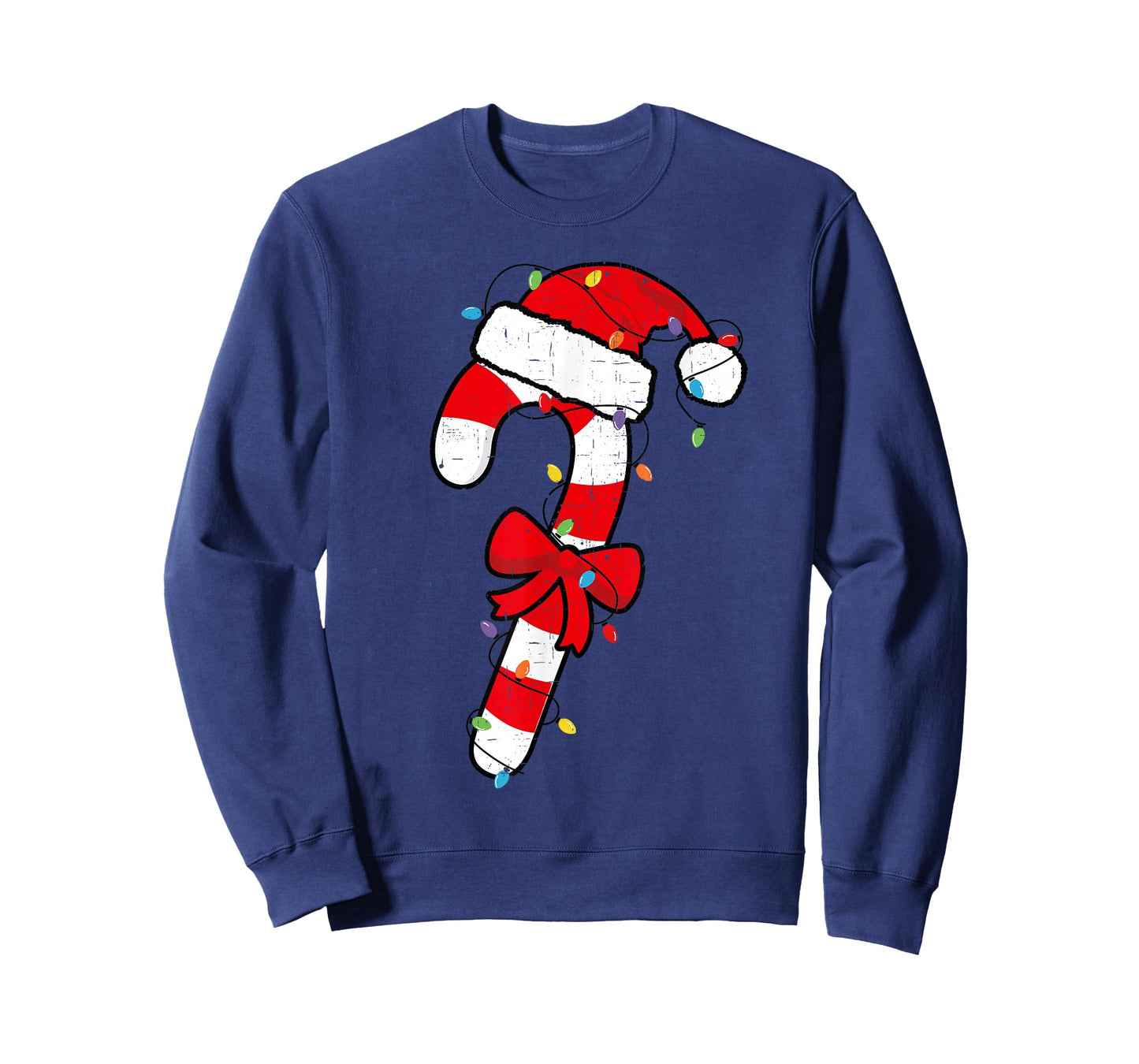 Christmas Candy Cane Santa Xmas Kids Toddler Youth Women Men T-Shirt
