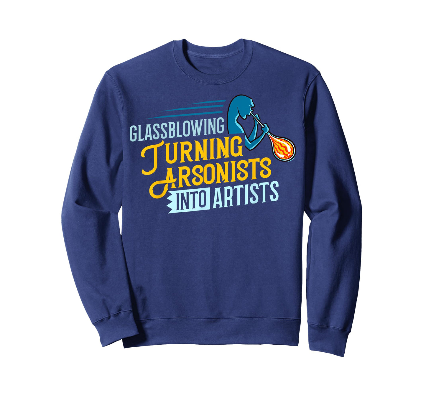 Glass Blowing Glassblower Glassworking Artist T-Shirt