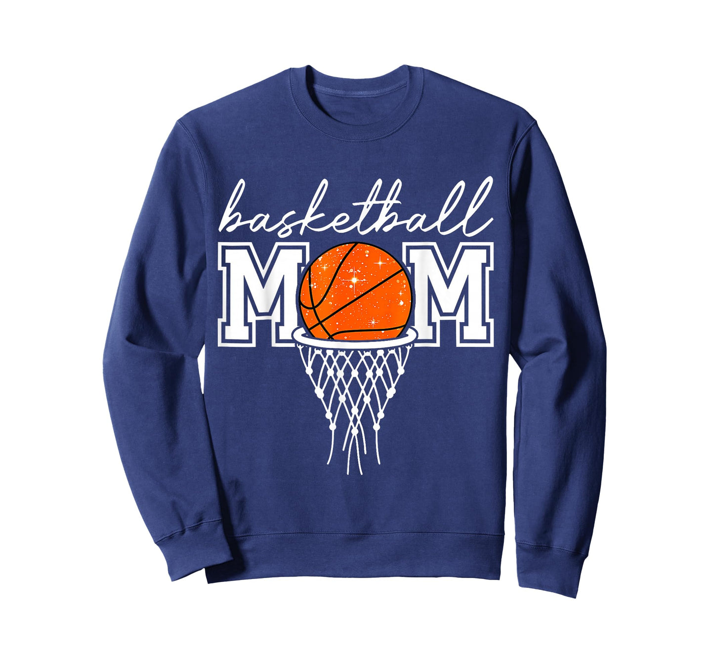 Basketball Mom Mother Leopard Basketball Hoop Net Game Day T-Shirt