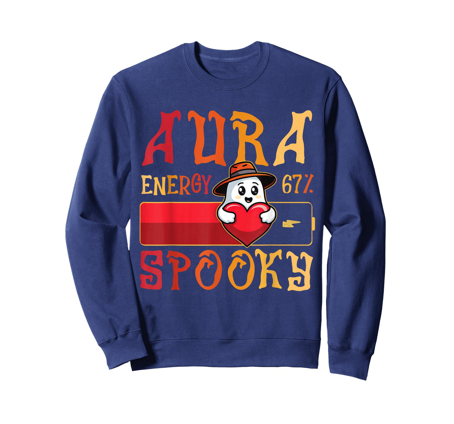 Aura Energy 67 Spooky Ghost Halloween 6 7 Meme Rizzler Sigma T-Shirt