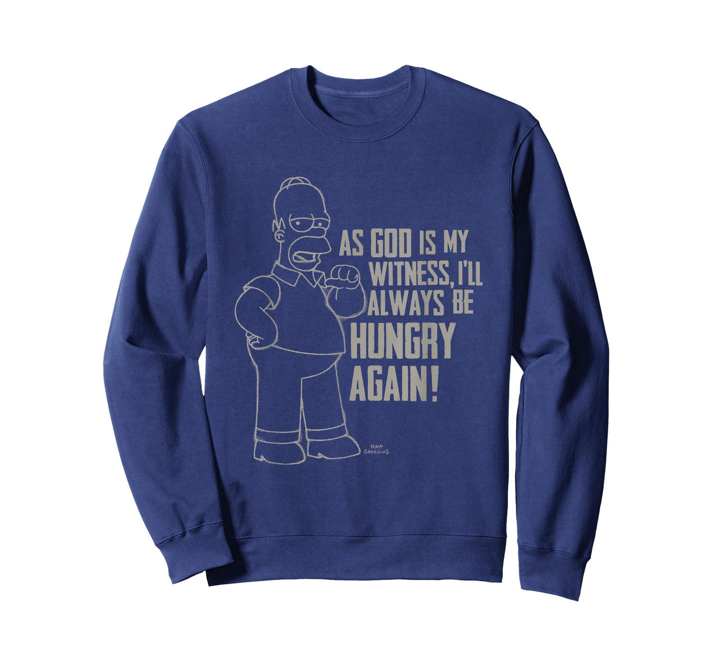 The Simpsons Homer God As My Witness I'll Be Hungry Again! T-Shirt
