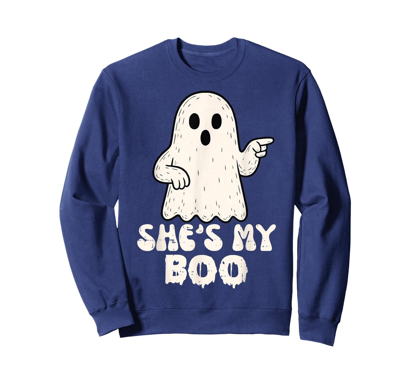 She's My Boo Couples Matching Halloween Costume Ghost T-Shirt