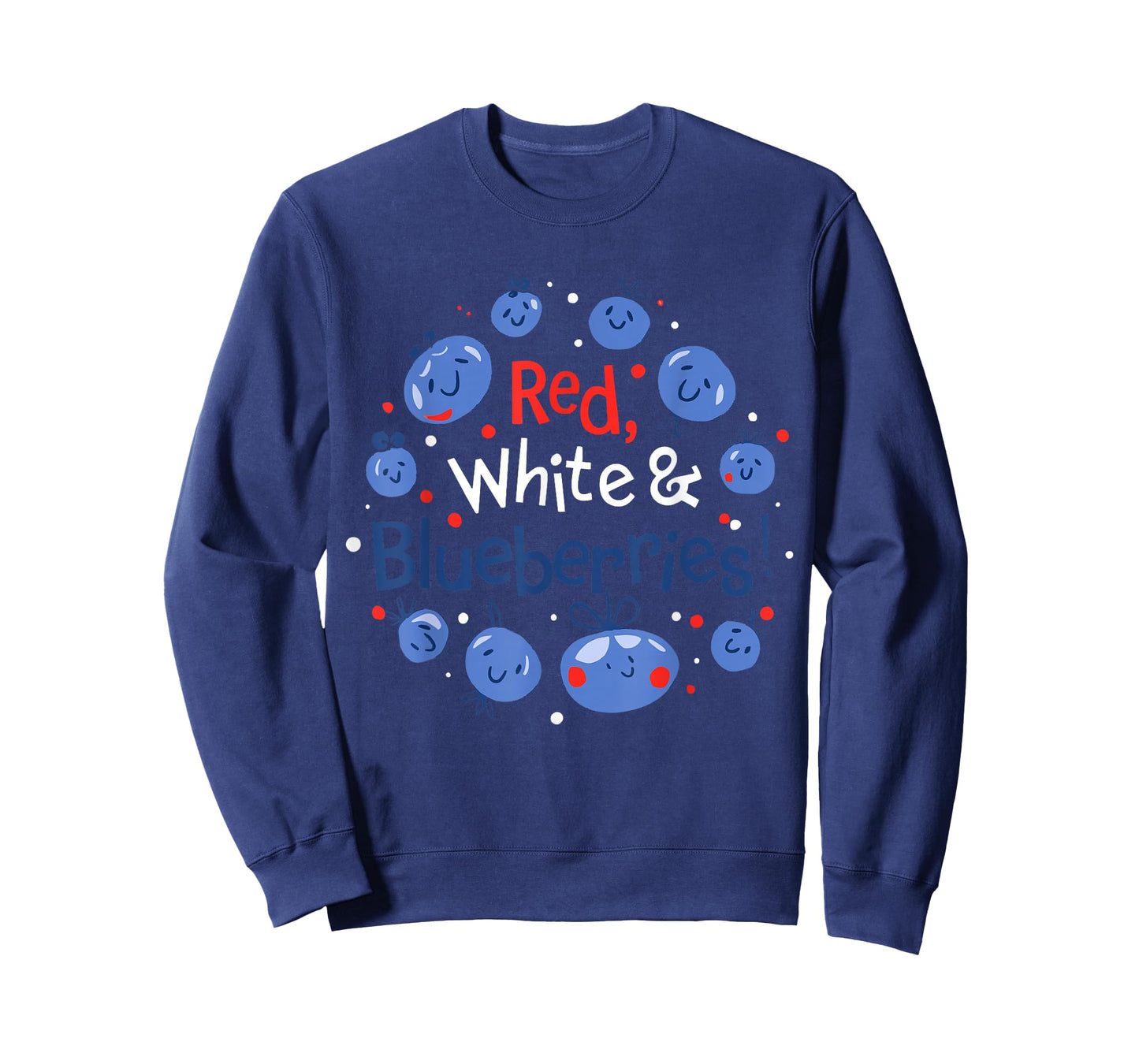 Funny Vintage Red, White and Blueberries Patriot T-Shirt