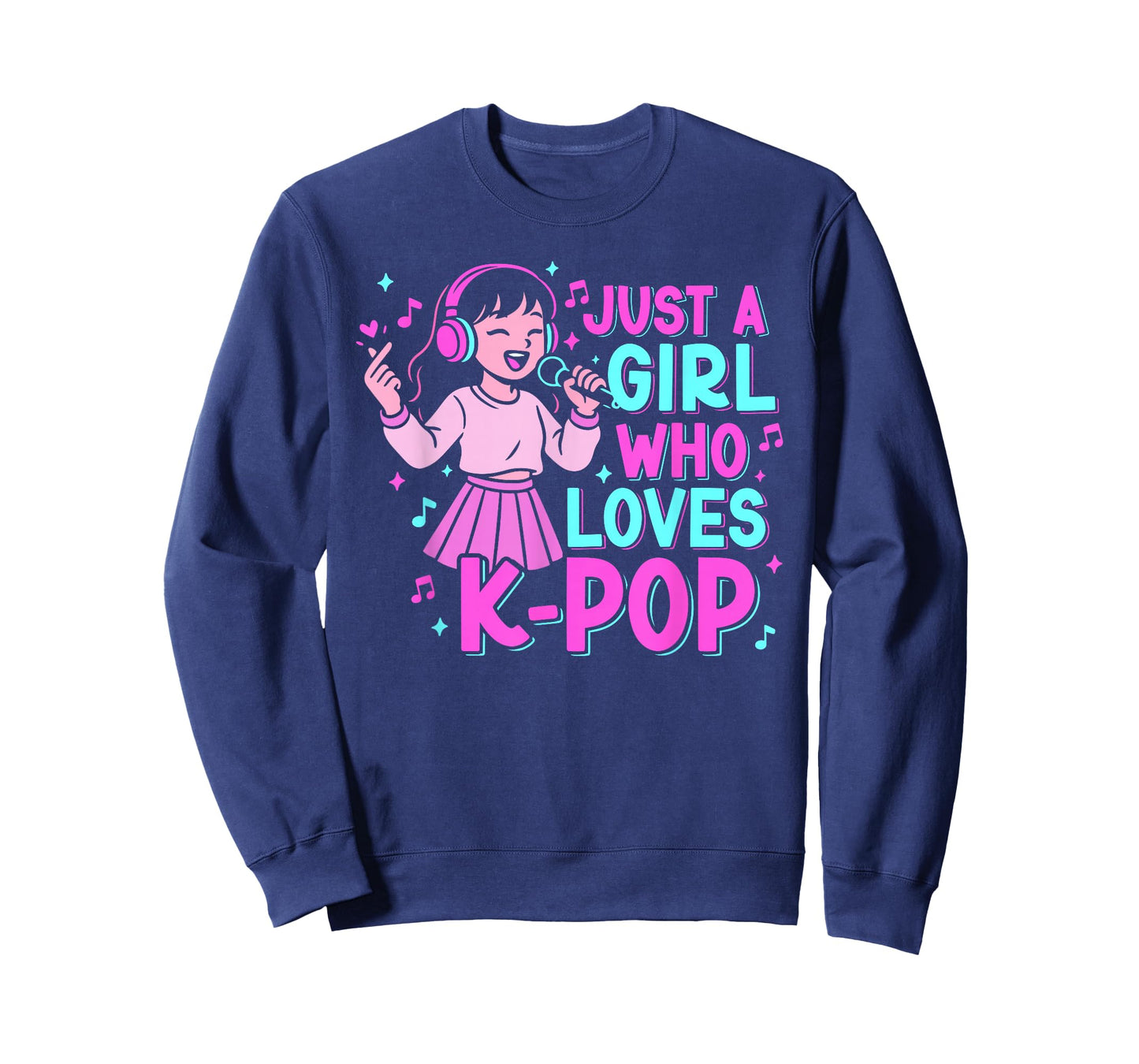 Just A Girl Who Loves Kpop Lover Cute K-Pop Girl Graphic T-Shirt