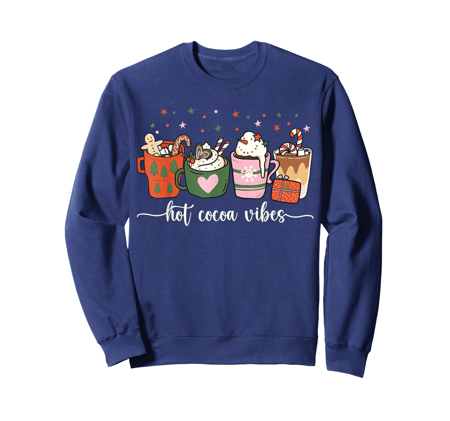 Hot Cocoa Vibes Cute Hot Chocolate Cozy Festive Christmas T-Shirt