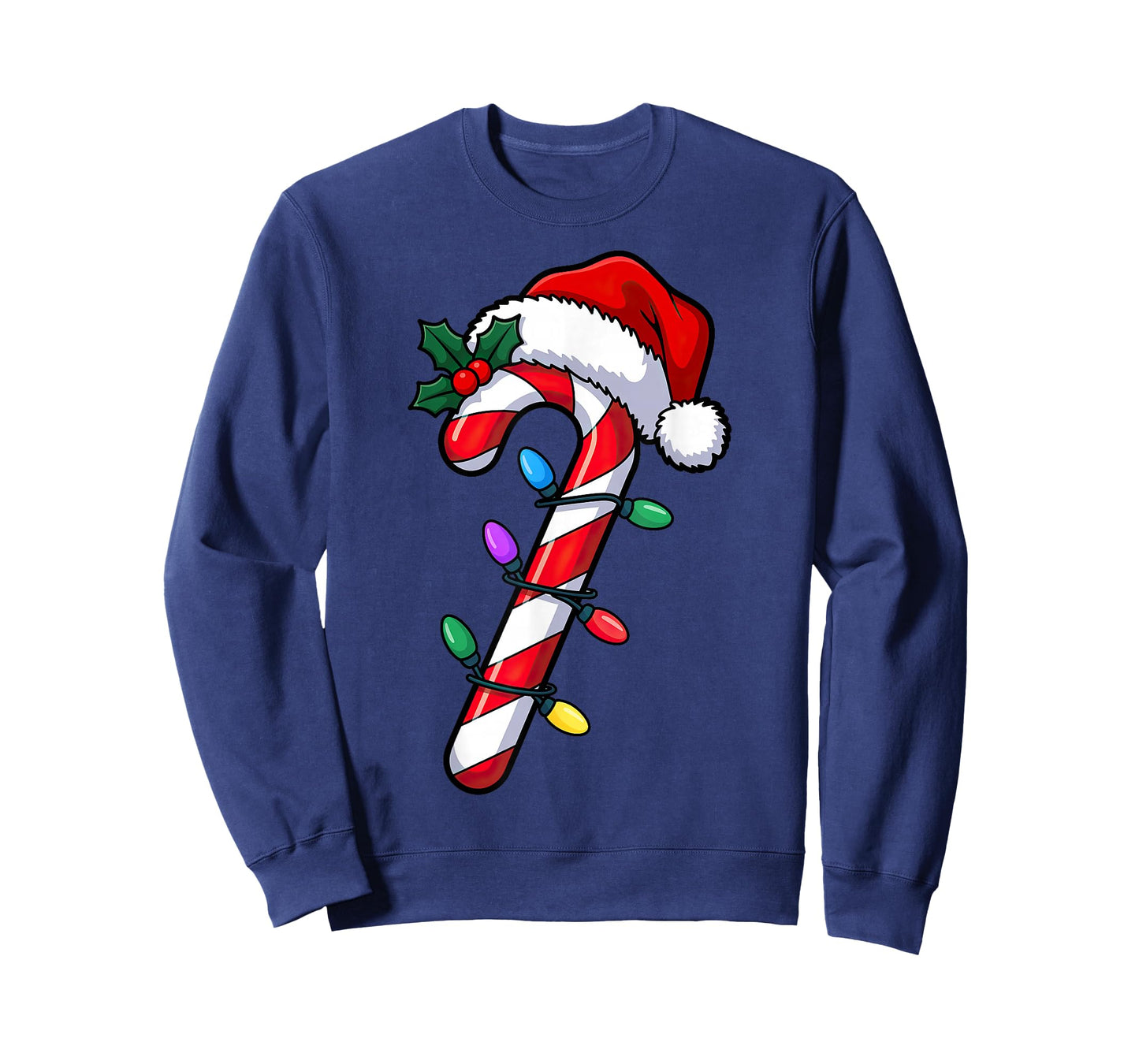 Christmas Candy Cane Santa Xmas T-Shirt