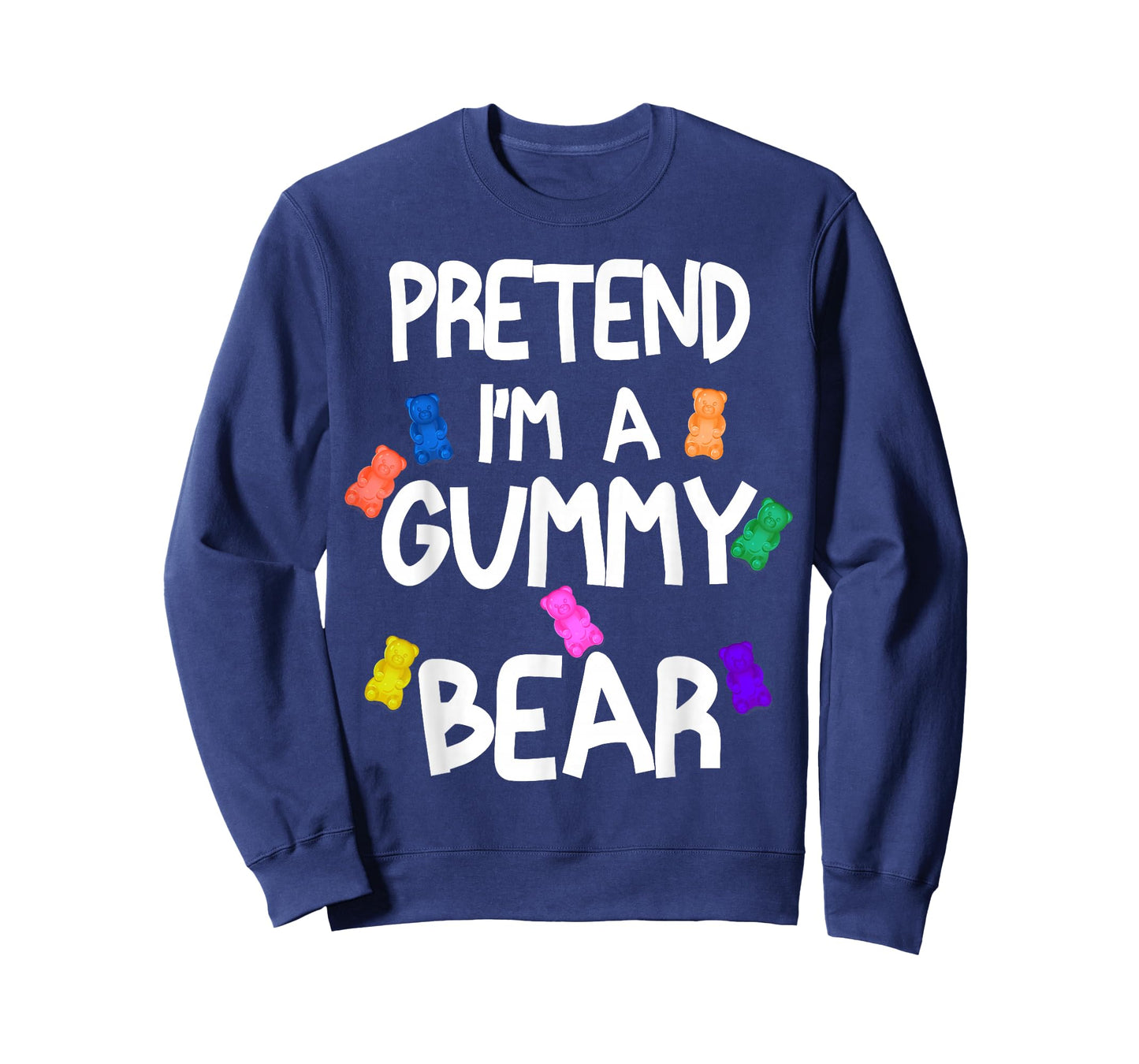 Pretend I'm A Gummy Bear Tee Funny Lazy Halloween Costume T-Shirt