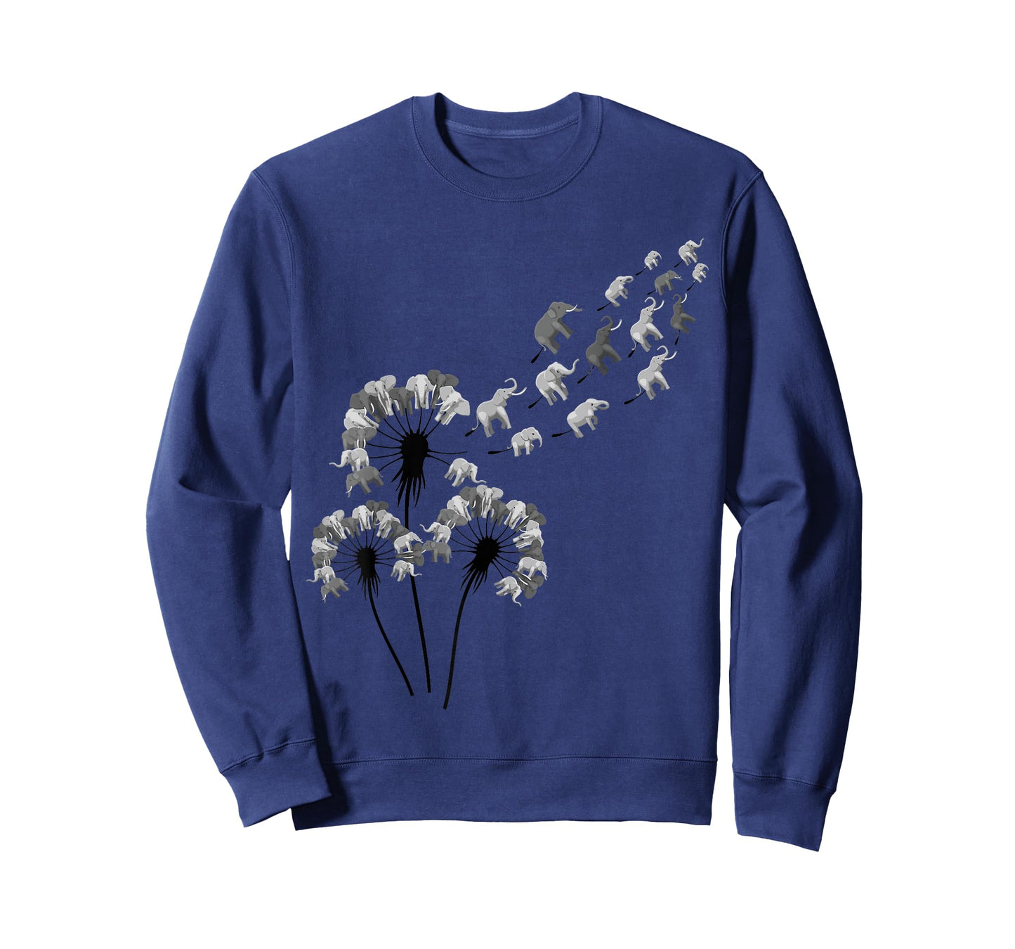 Dandelion Elephants Shirt for Elephant Lover Womens Elephant T-Shirt