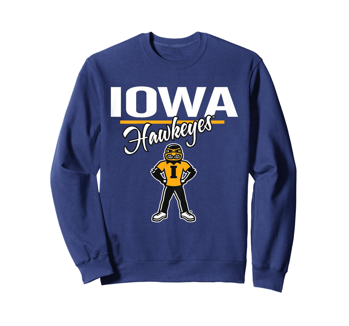 Kids Iowa Hawkeyes Kid's Mascot Black Officially Licensed T-Shirt