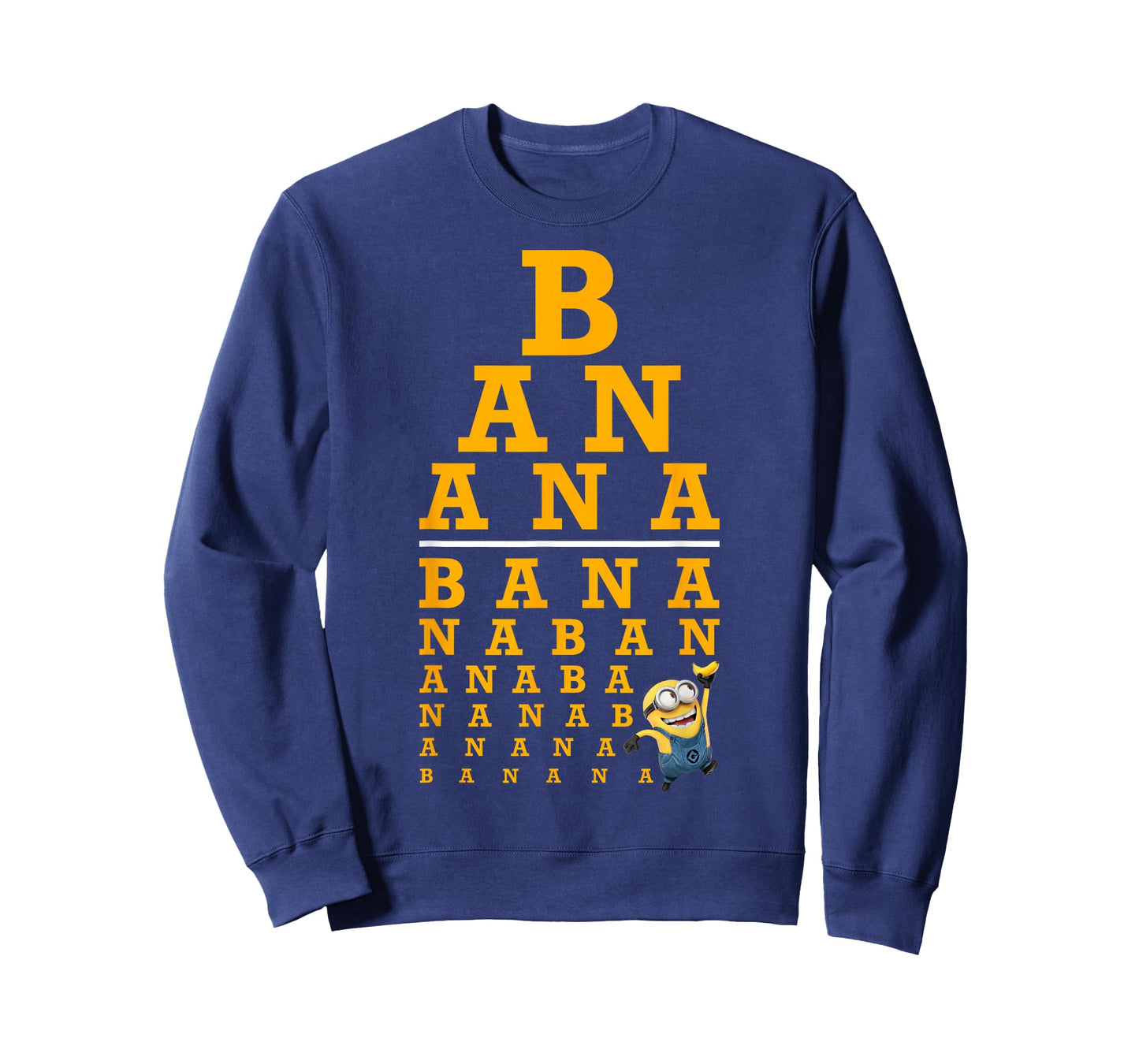 Despicable Me Minions Banana Text Stack T-Shirt