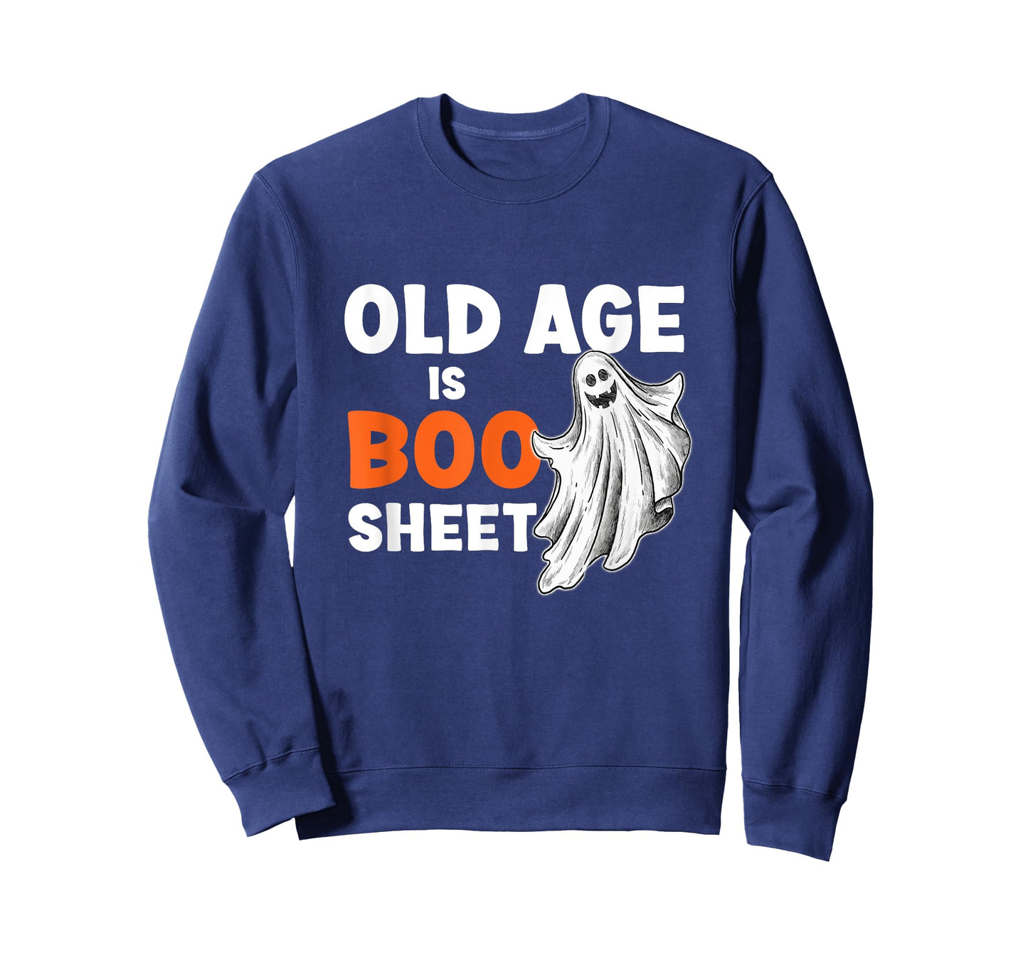 Old Age Is Boo Sheet Funny Senior Citizen Geezer Halloween T-Shirt