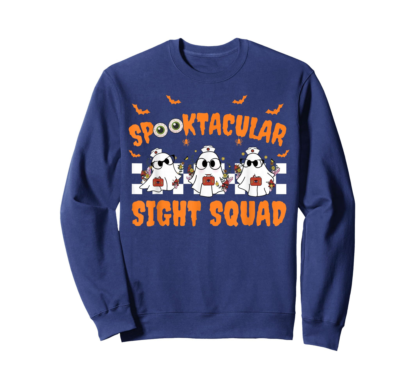 Spooktocular Sight Squad Ghost Halloween Optometry Tech Crew T-Shirt