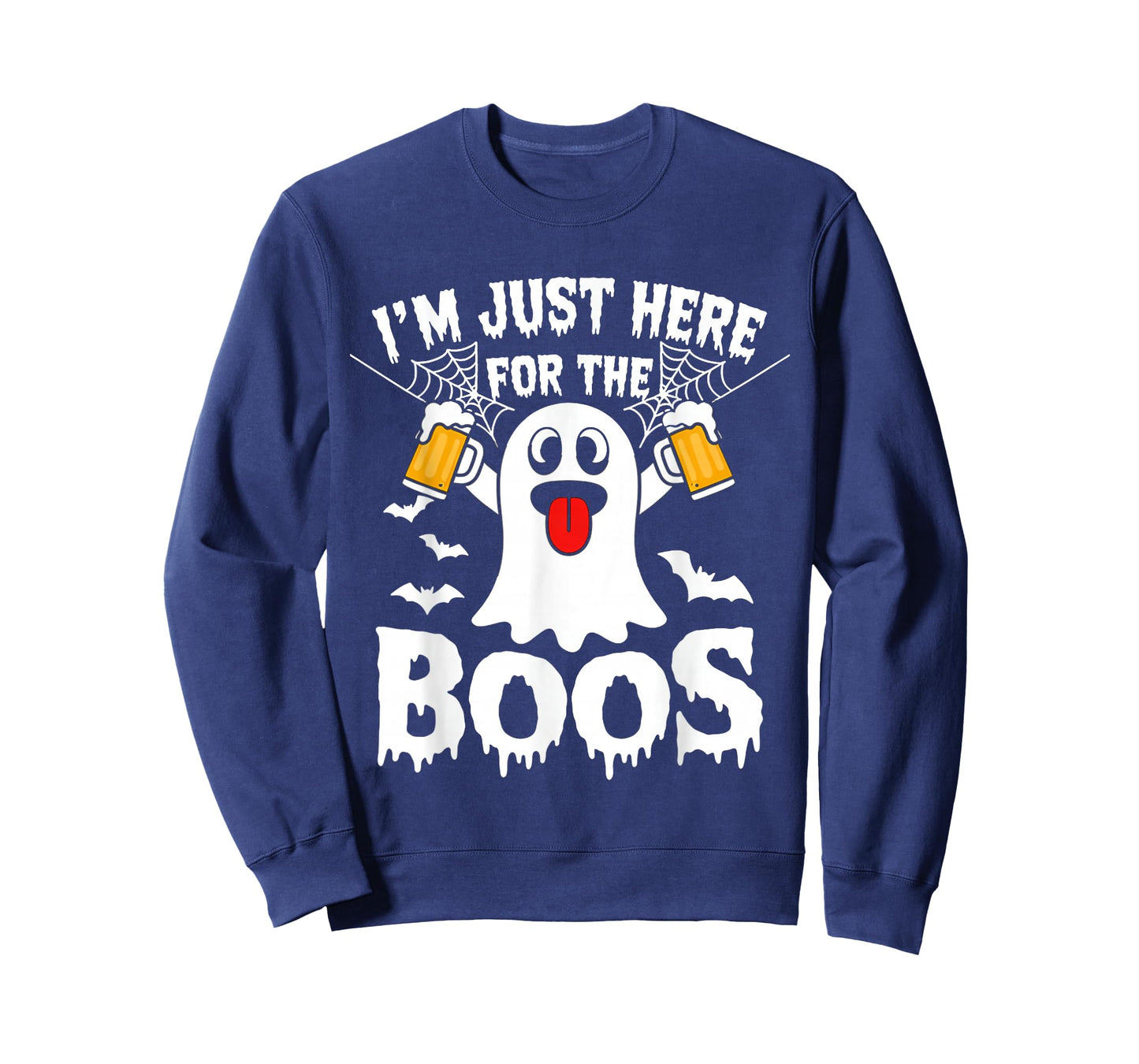 I'm Just Here for The Boos Funny Halloween Ghost Men Women T-Shirt