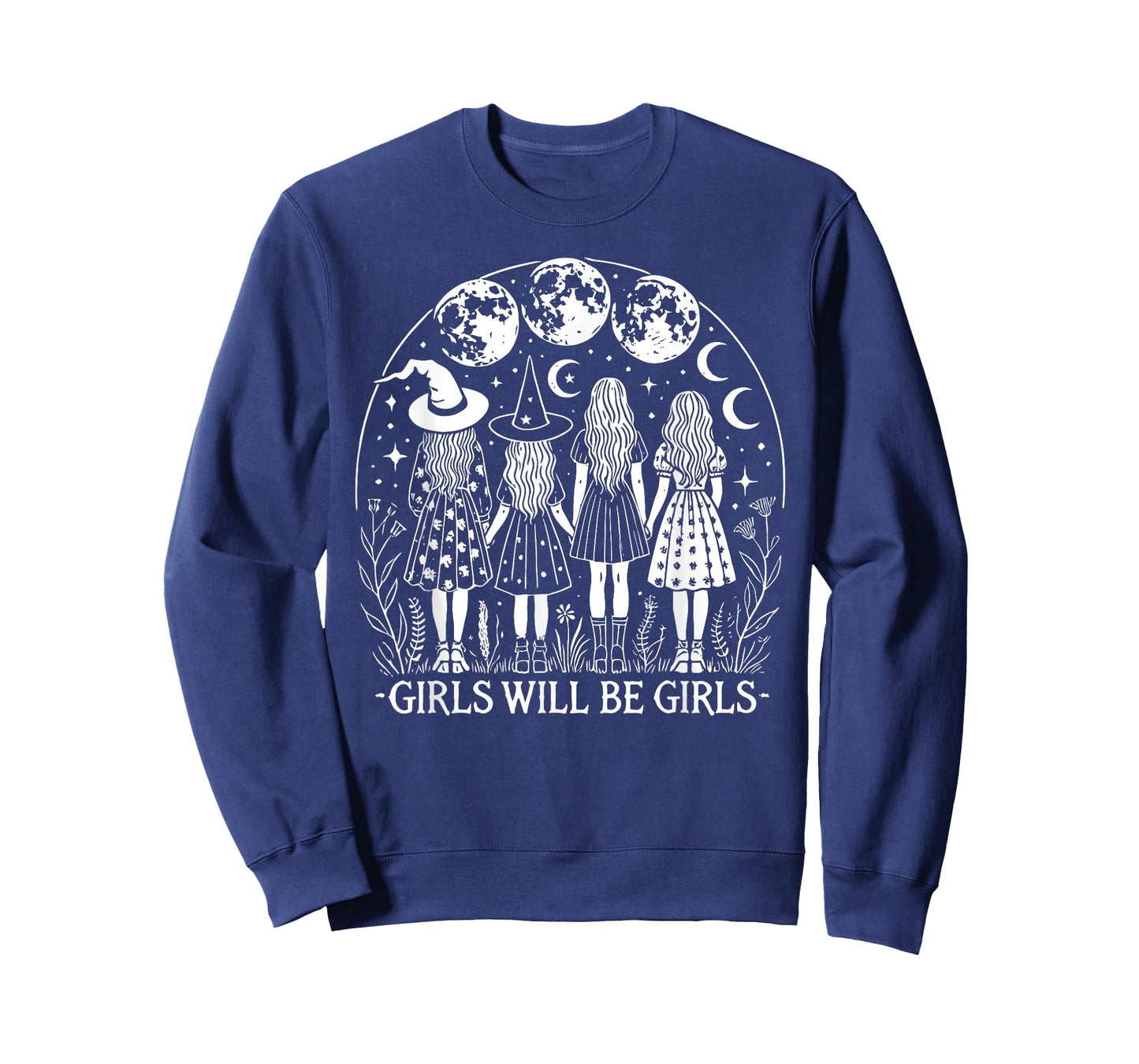 Girl Will Be Girls Witch Witchy Spooky Season Halloween T-Shirt