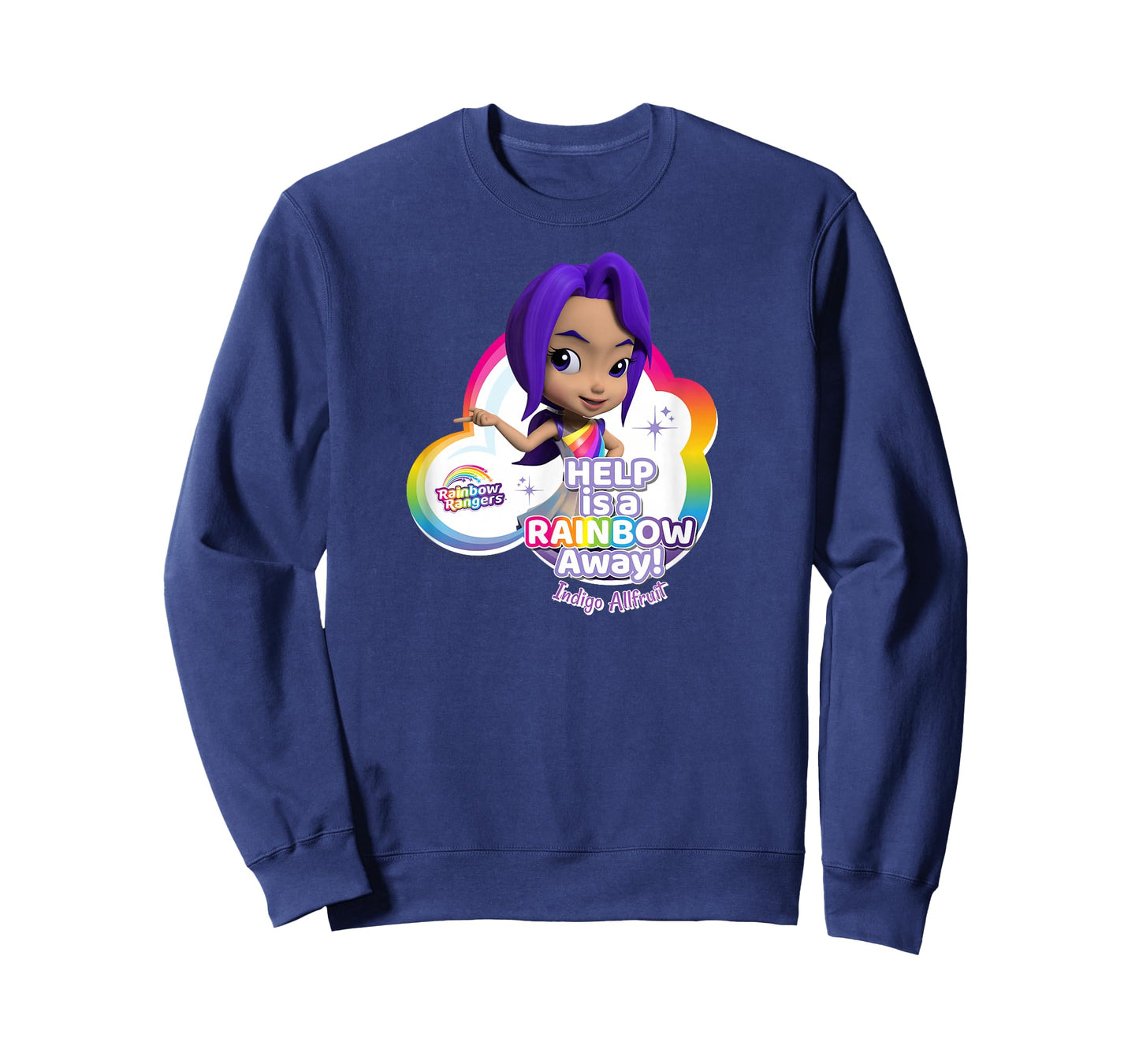 Rainbow Rangers Indigo Allfruit "Help is a Rainbow Away" Tee T-Shirt