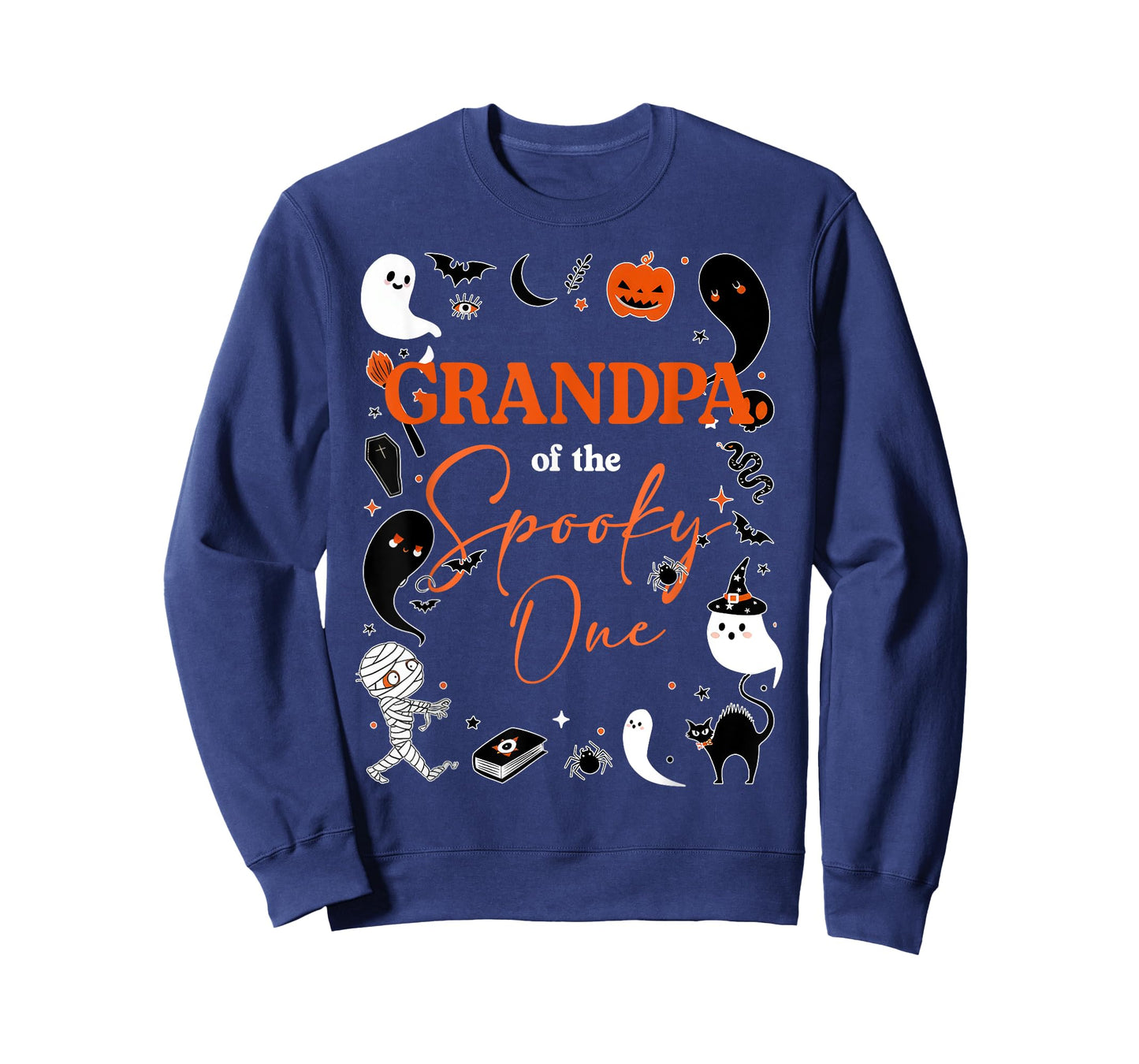 Grandpa of The Spooky One Girl First Birthday Pink Halloween T-Shirt