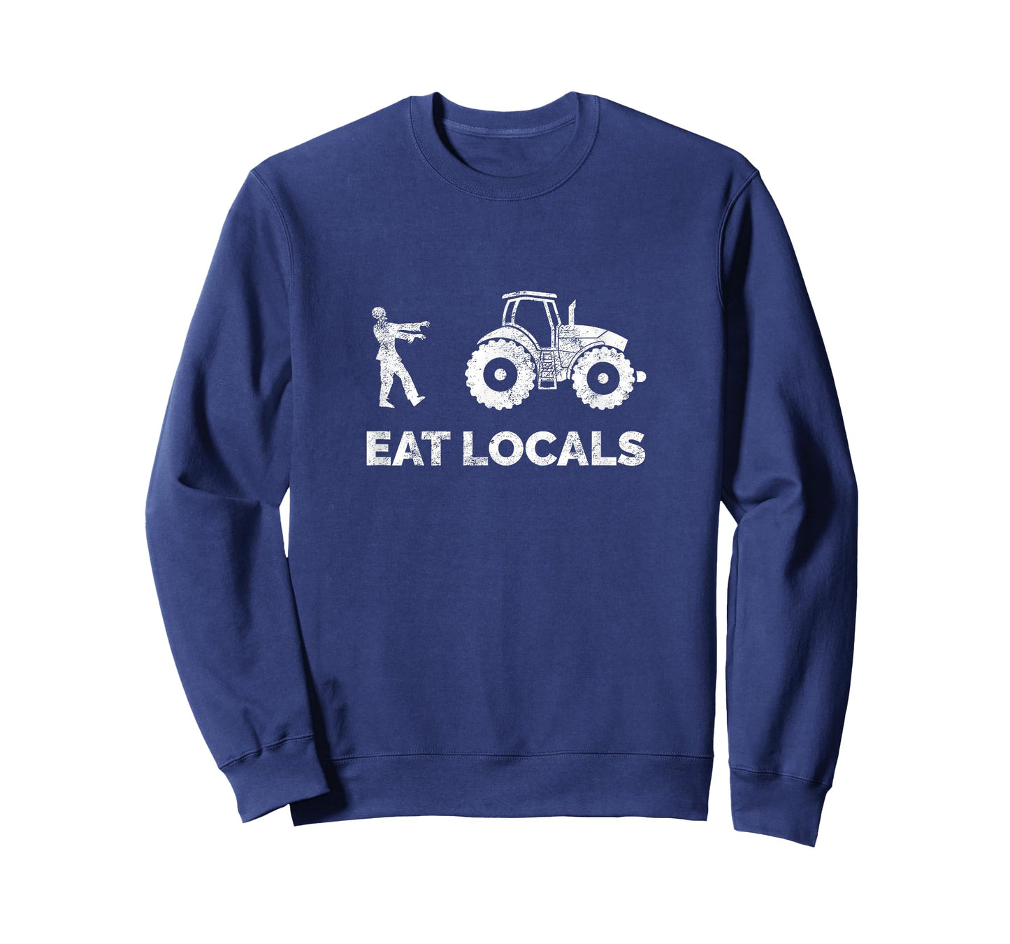 Eat Locals | Funny Zombie Farming Tractor T-Shirt T-Shirt