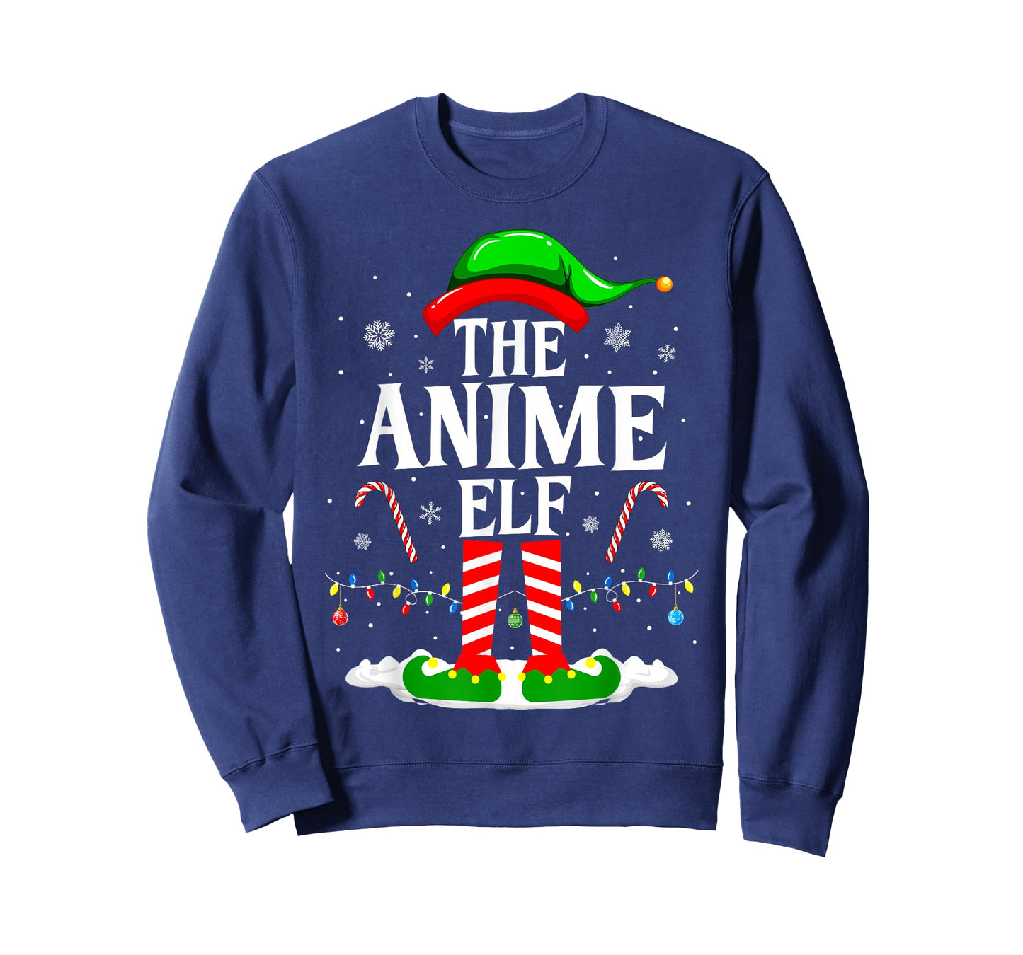The Anime Elf Matching Family Xmas Funny Anime Christmas T-Shirt