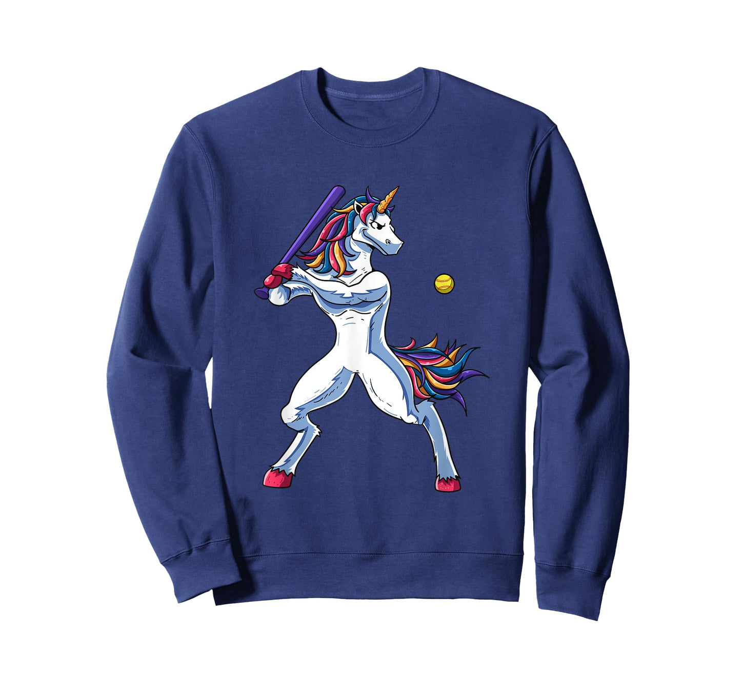 Funny Unicorn Softball Player Baseball Batter Hitter Gifts T-Shirt