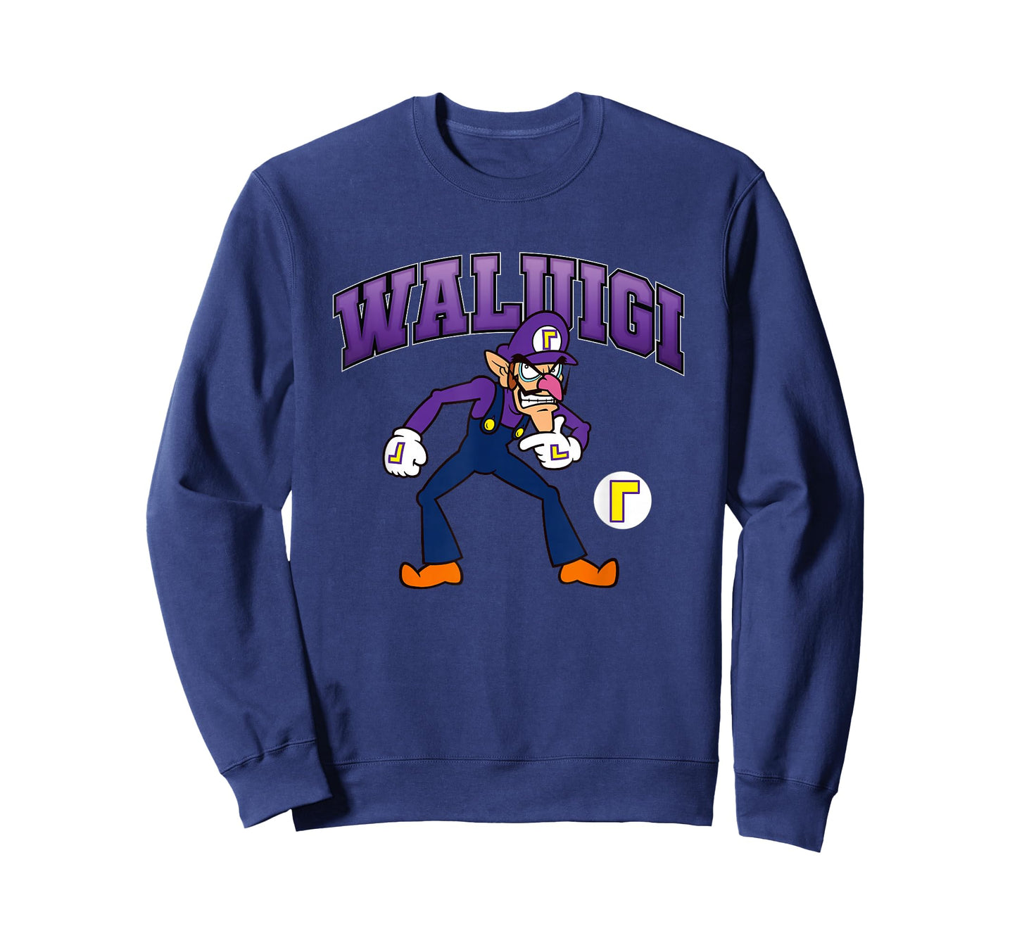 Super Mario Bros Waluigi Big Character Portrait T-Shirt