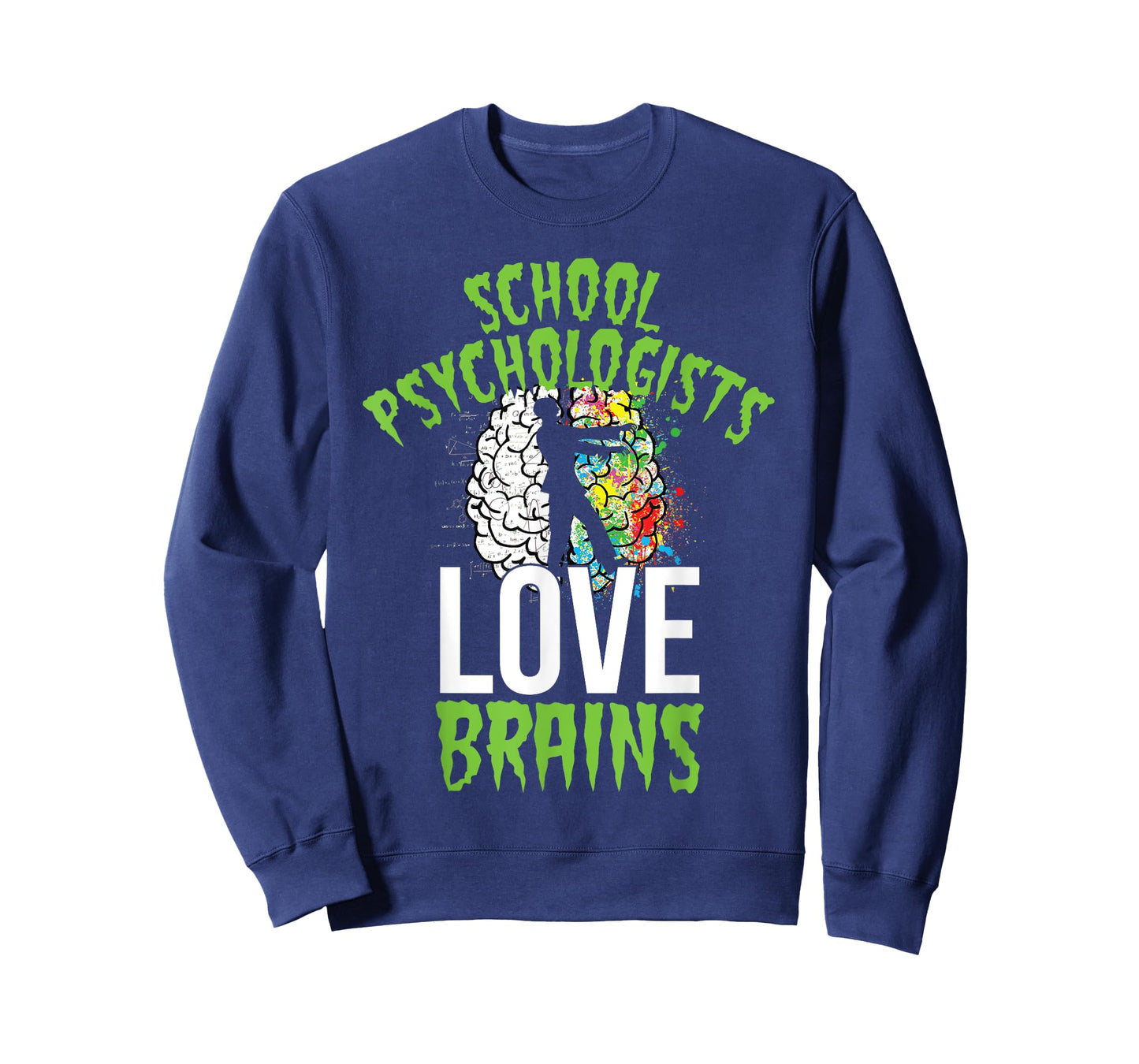 School Psychologists Love Brains Halloween Teacher Counselor T-Shirt