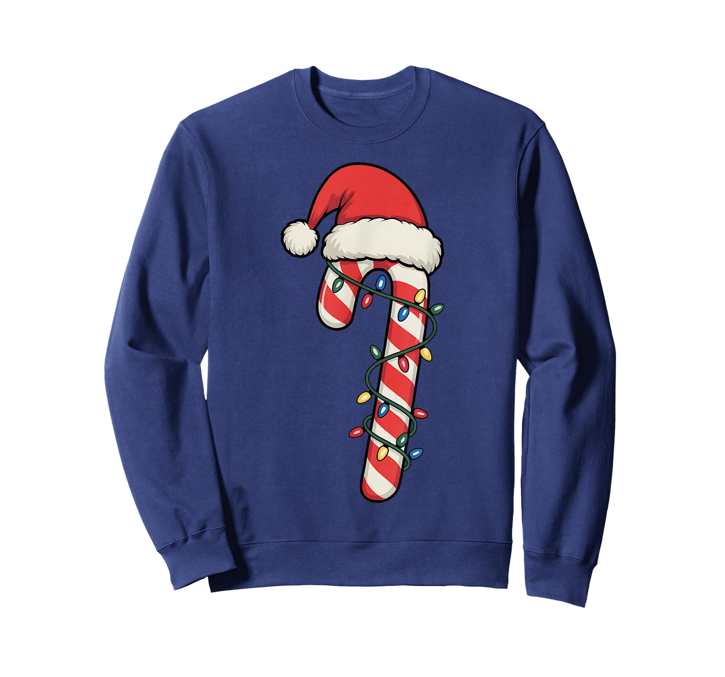 Santa Candy Cane Shirt Men Women Kids Boys Candy Cane Xmas T-Shirt